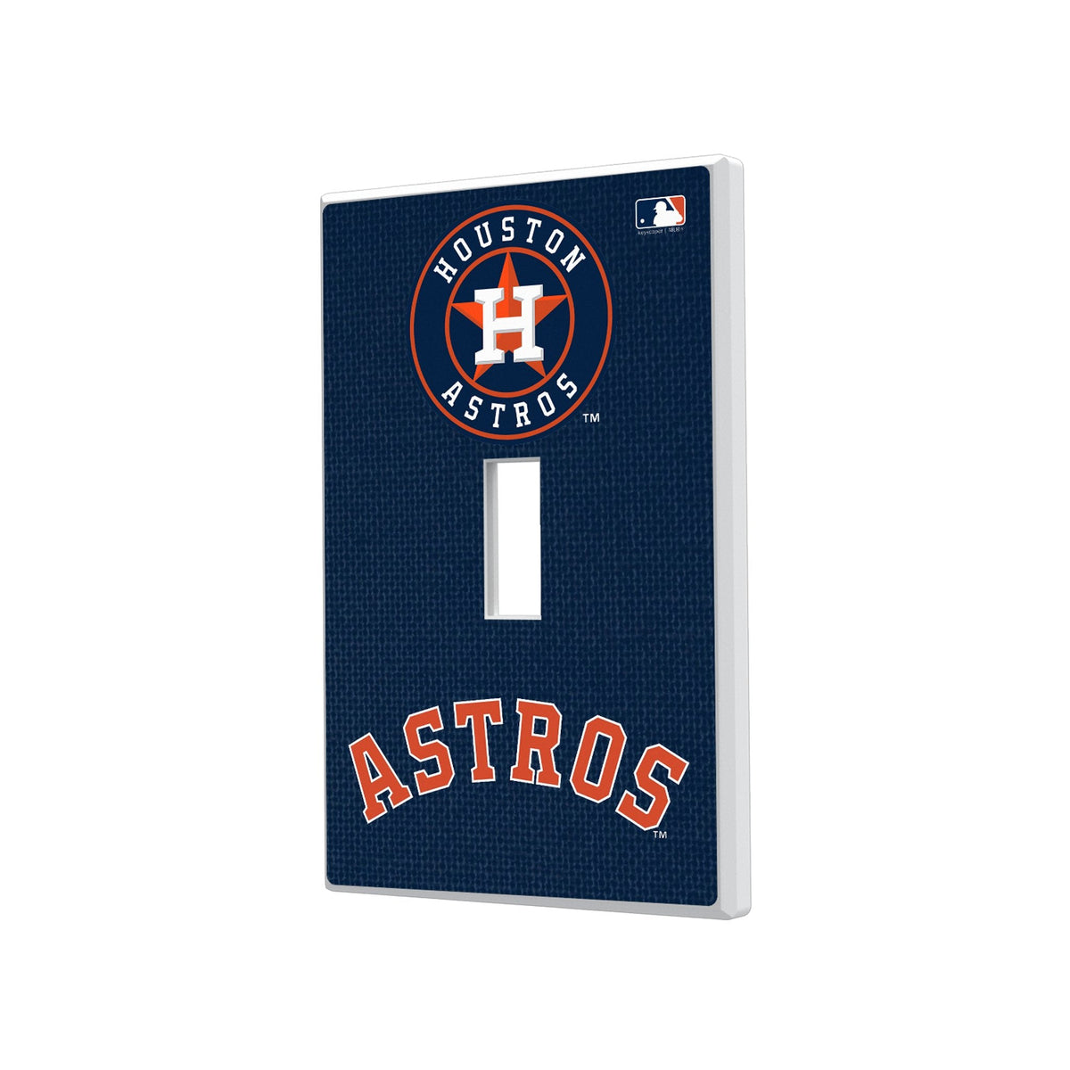 Houston Astros Solid Hidden-Screw Light Switch Plate 1