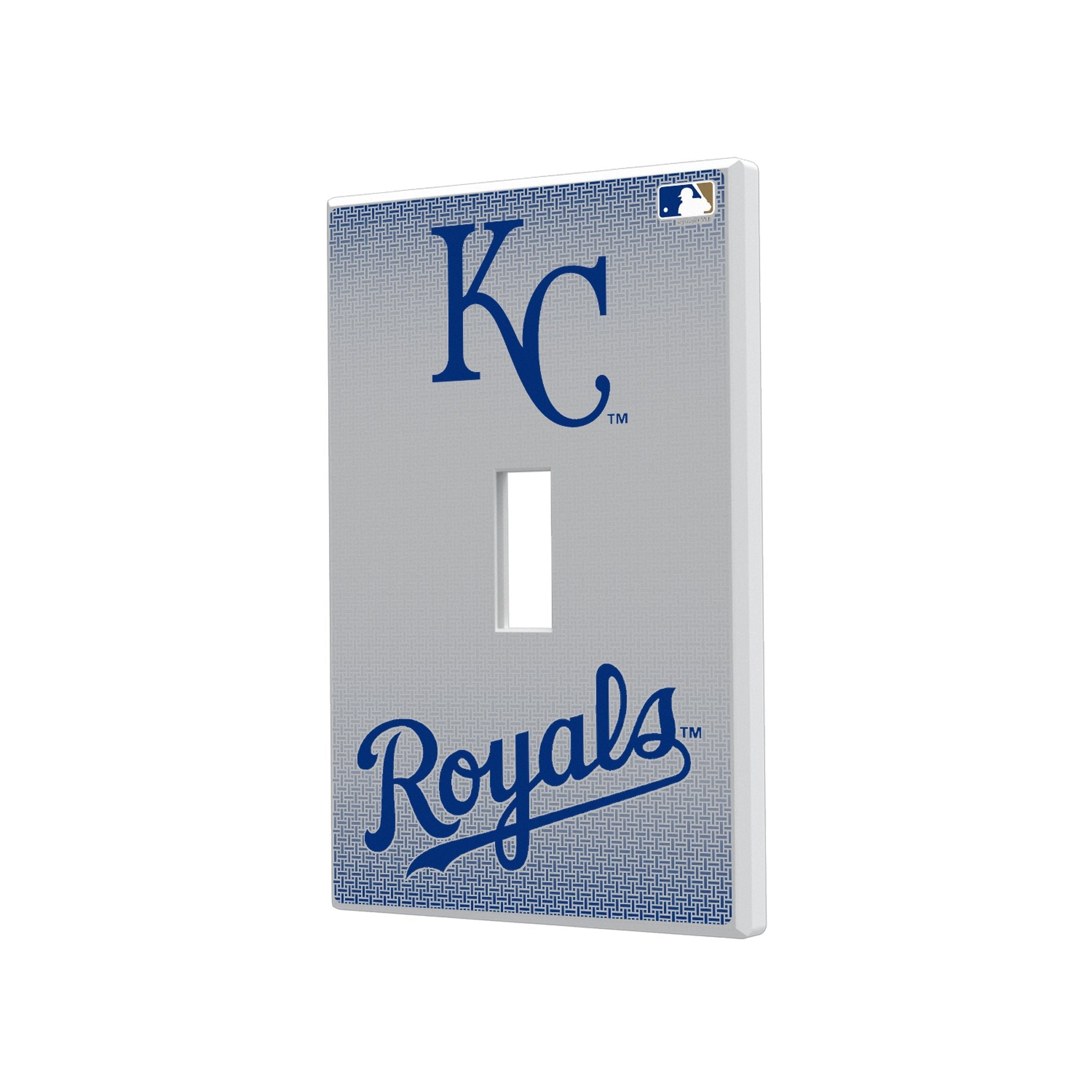 Kansas City Royals Linen Hidden-Screw Light Switch Plate 1