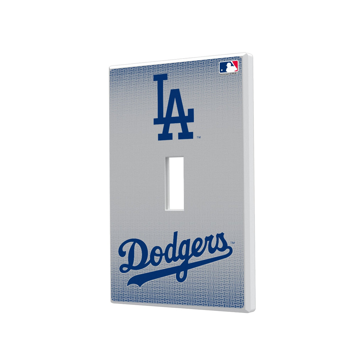 LA Dodgers Linen Hidden-Screw Light Switch Plate 1