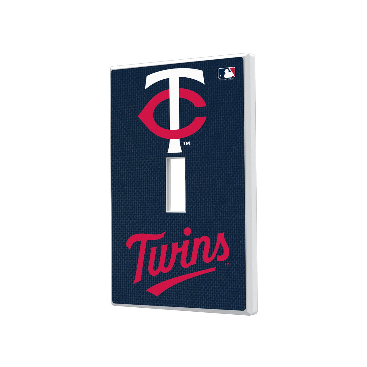 Minnesota Twins Solid Hidden-Screw Light Switch Plate 1