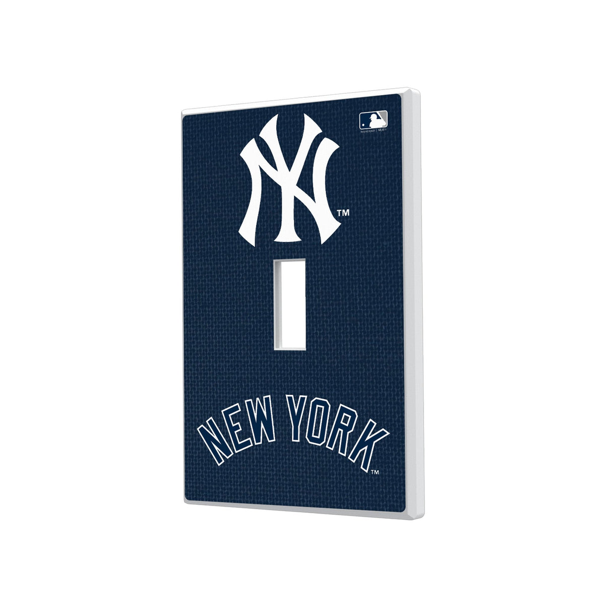 New York Yankees Solid Hidden-Screw Light Switch Plate 1