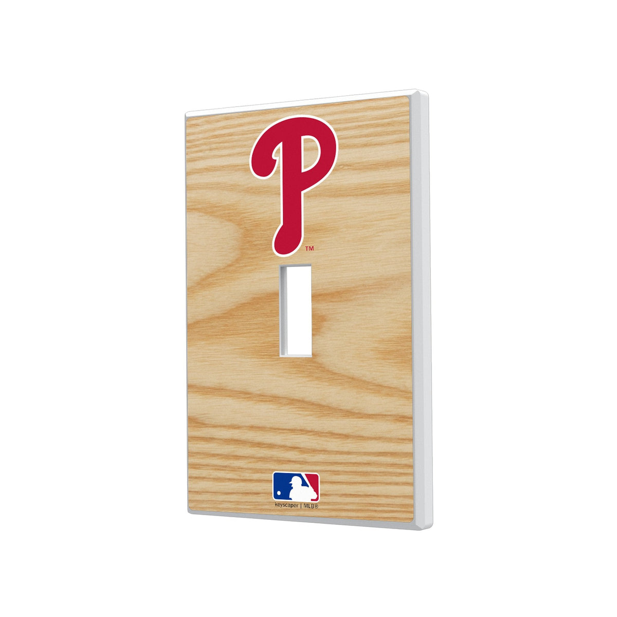 Philadelphia Phillies Baseball Bat Hidden-Screw Light Switch Plate 1