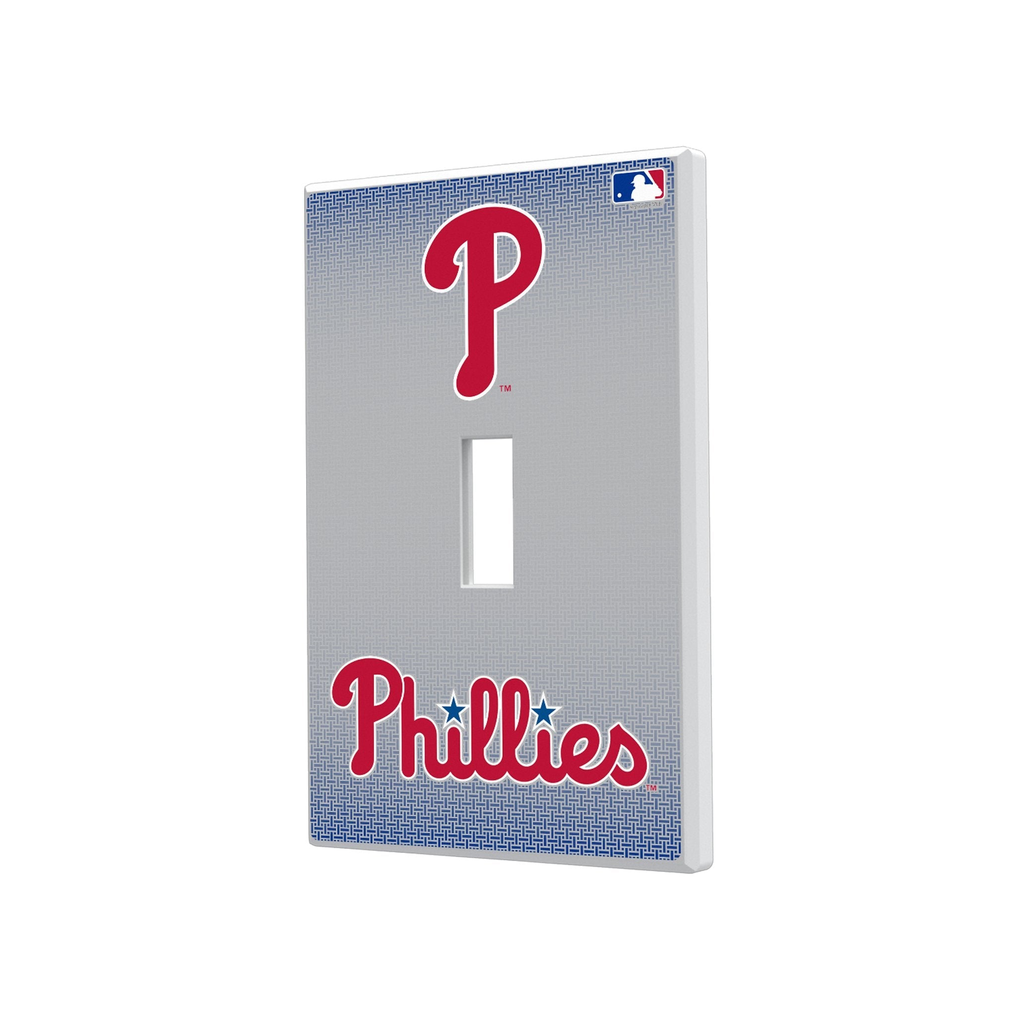 Philadelphia Phillies Linen Hidden-Screw Light Switch Plate
