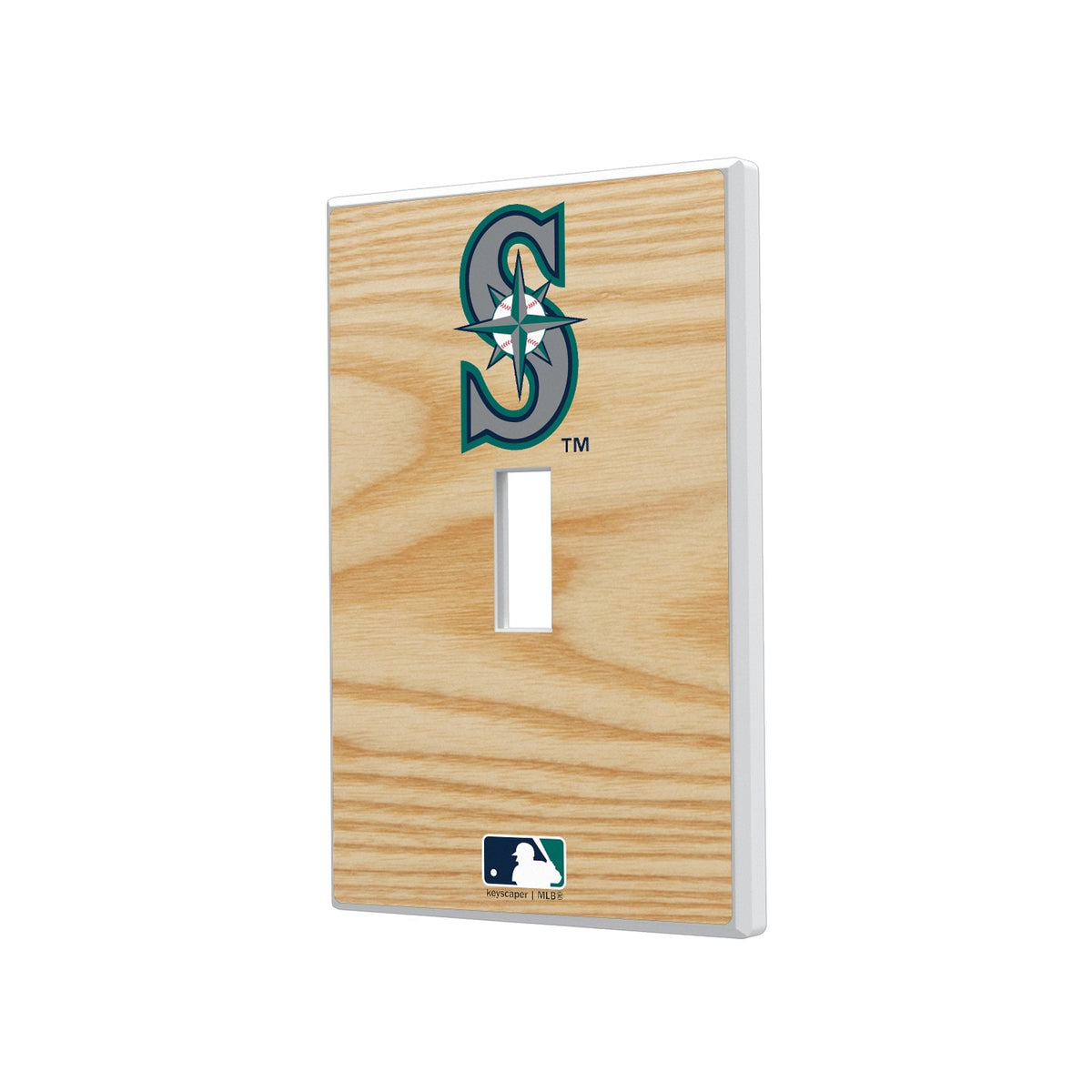 Seattle Mariners Baseball Bat Hidden-Screw Light Switch Plate 1