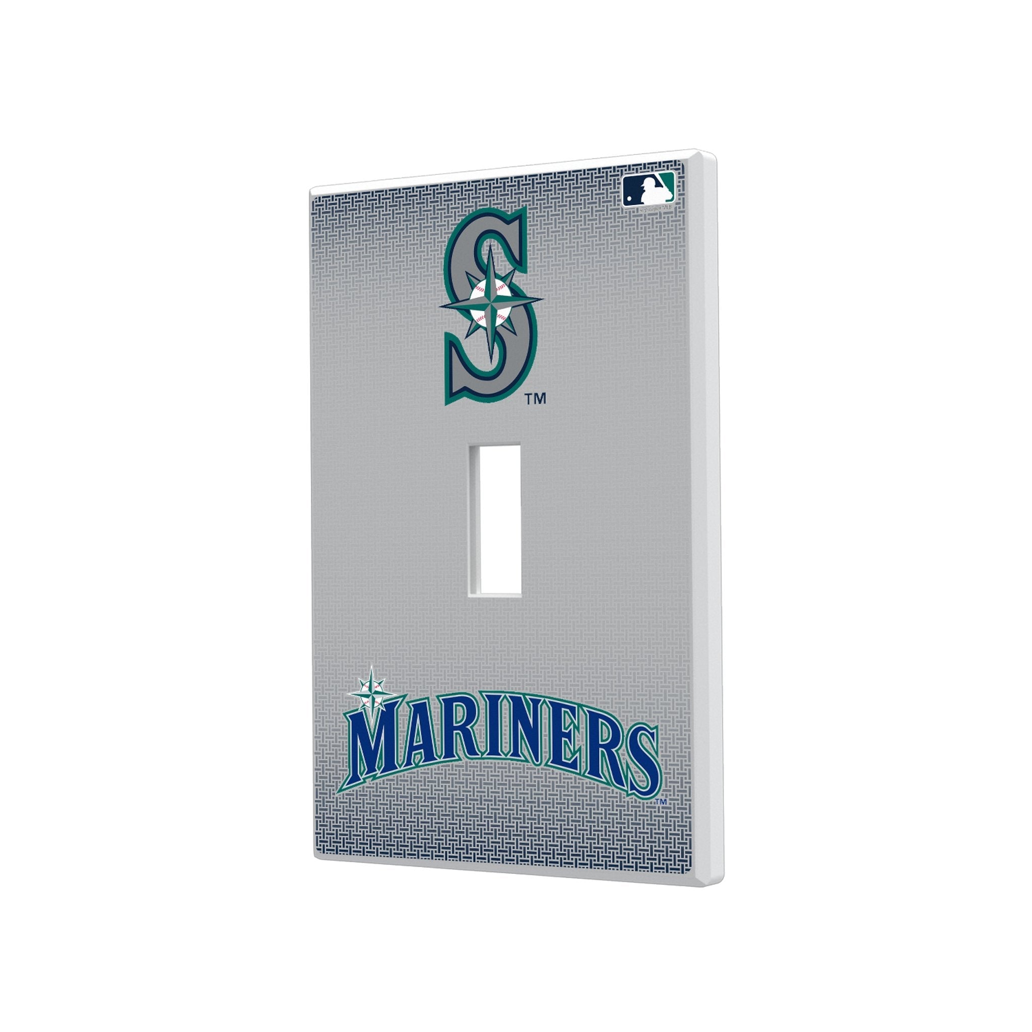 Seattle Mariners Linen Hidden-Screw Light Switch Plate 1