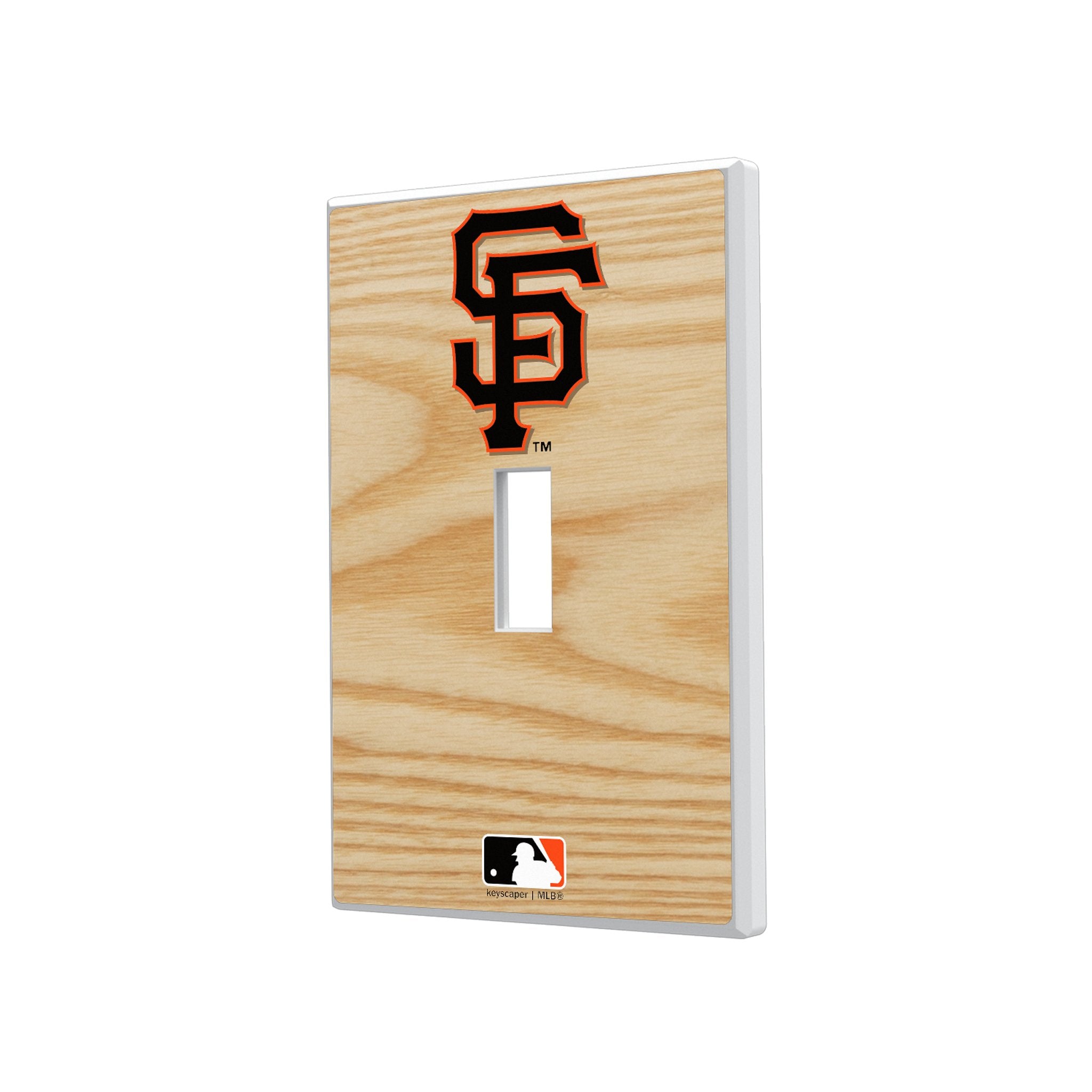 San Francisco Giants Baseball Bat Hidden-Screw Light Switch Plate