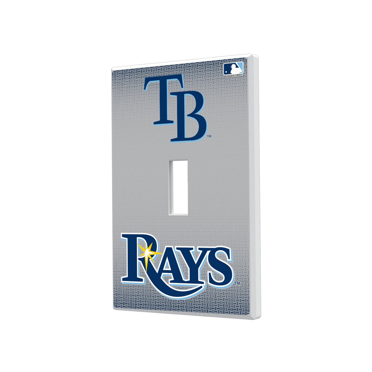 Tampa Bay Rays Linen Hidden-Screw Light Switch Plate 1