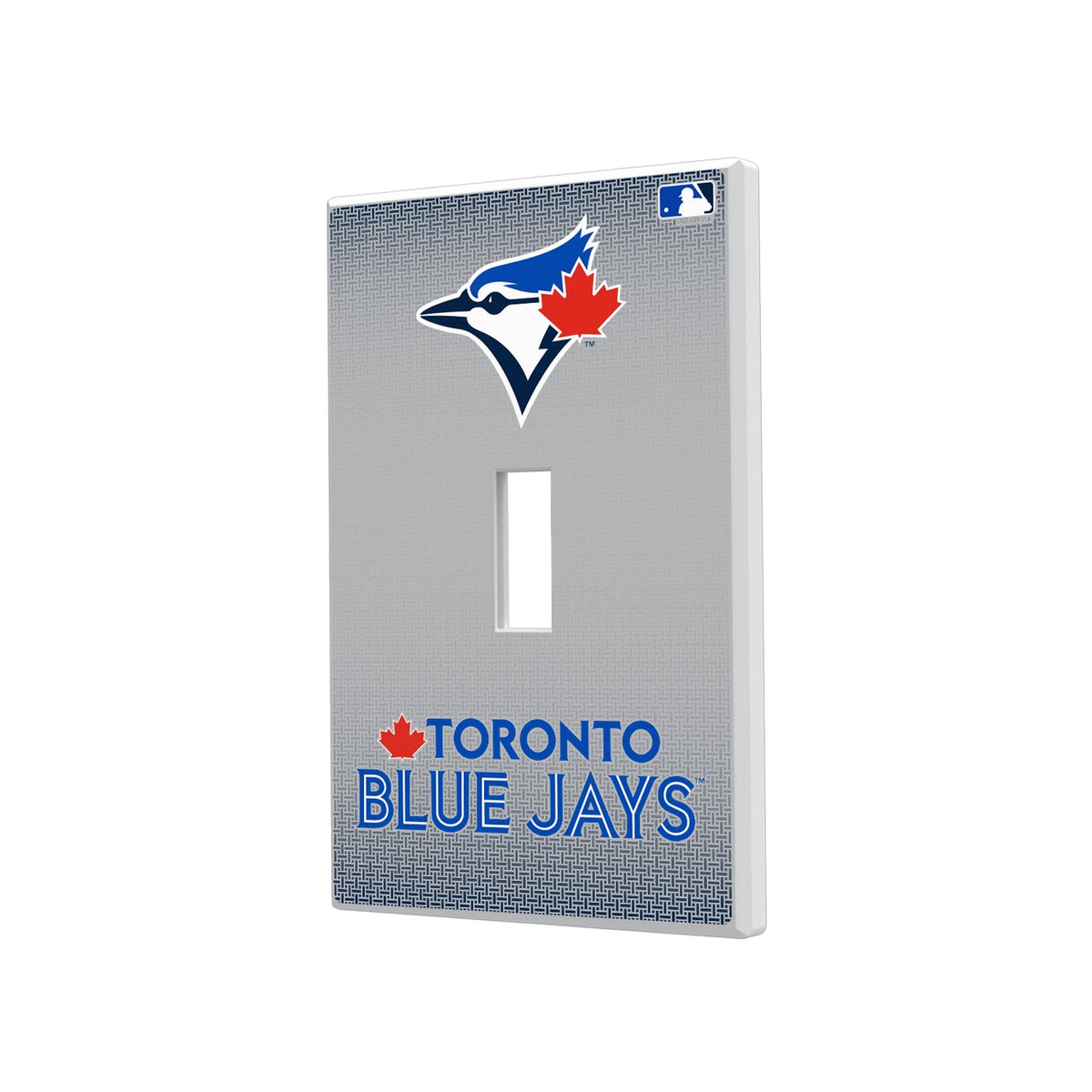 Toronto Blue Jays Linen Hidden-Screw Light Switch Plate 1