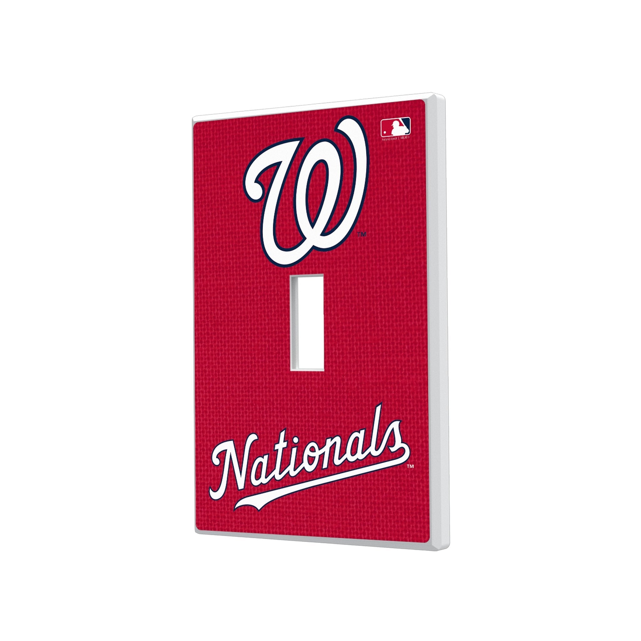 Washington Nationals Solid Hidden-Screw Light Switch Plate