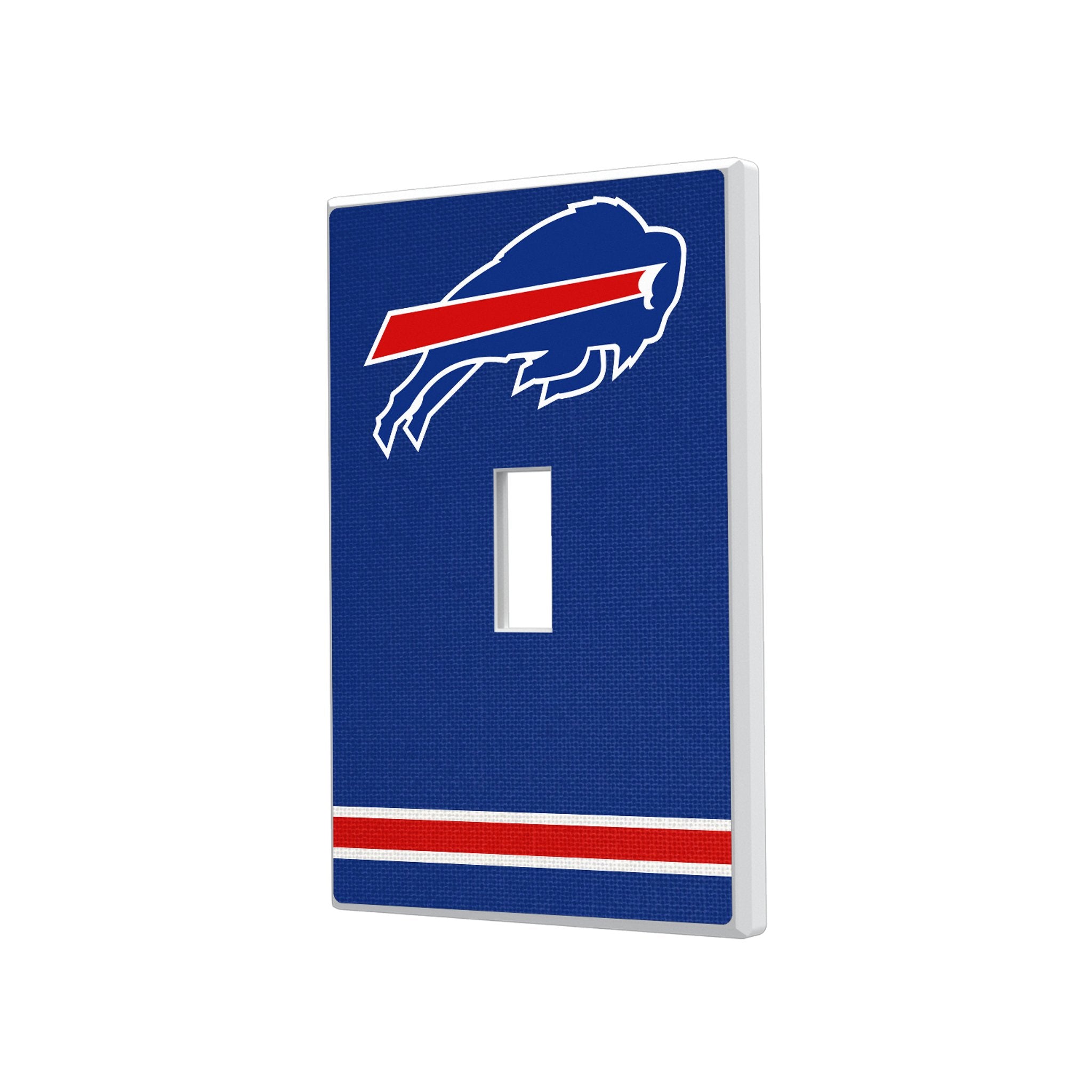 Buffalo Bills Stripe Hidden-Screw Light Switch Plate 1
