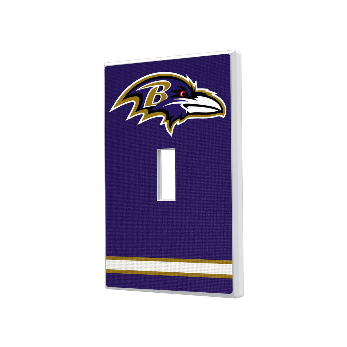 Baltimore Ravens Stripe Hidden-Screw Light Switch Plate 1