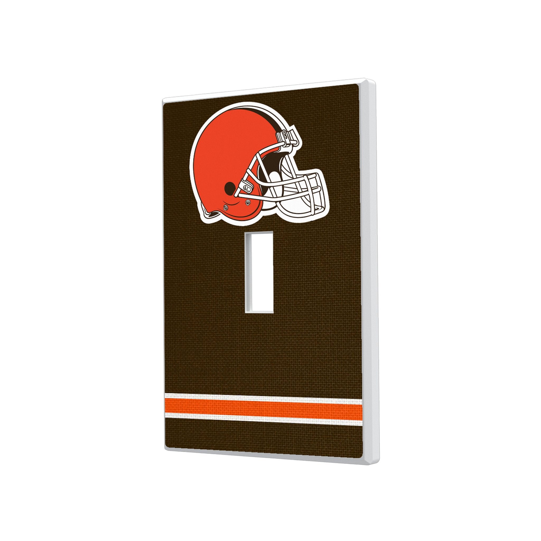 Cleveland Browns Stripe Hidden-Screw Light Switch Plate 1