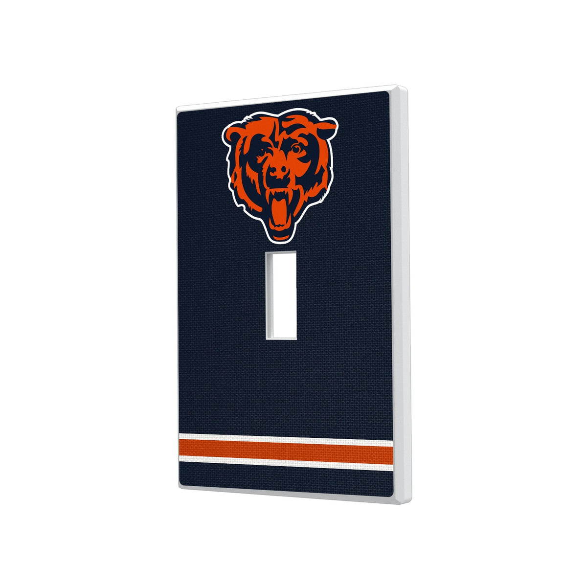 Chicago Bears Stripe Hidden-Screw Light Switch Plate 1