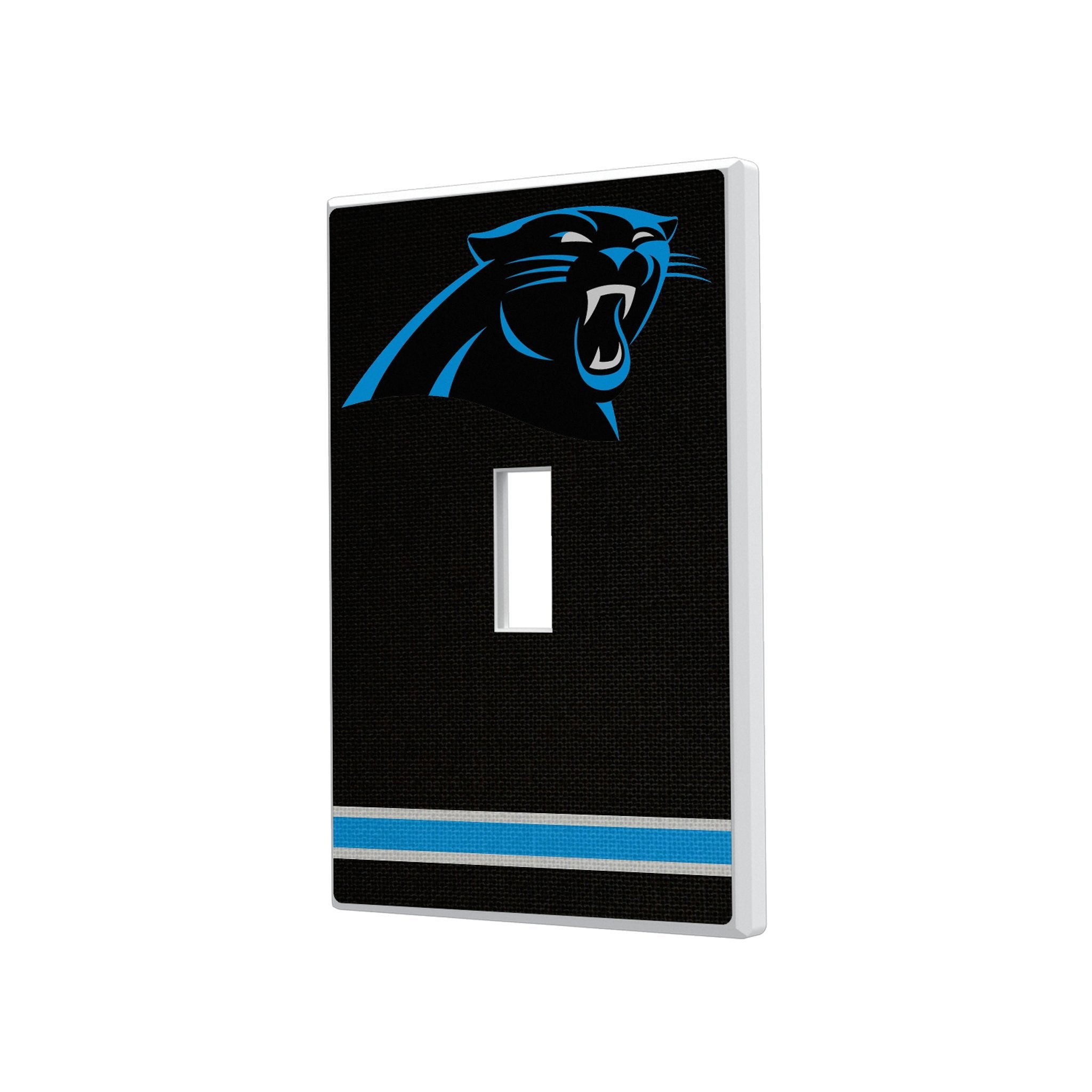 Carolina Panthers Stripe Hidden-Screw Light Switch Plate 1
