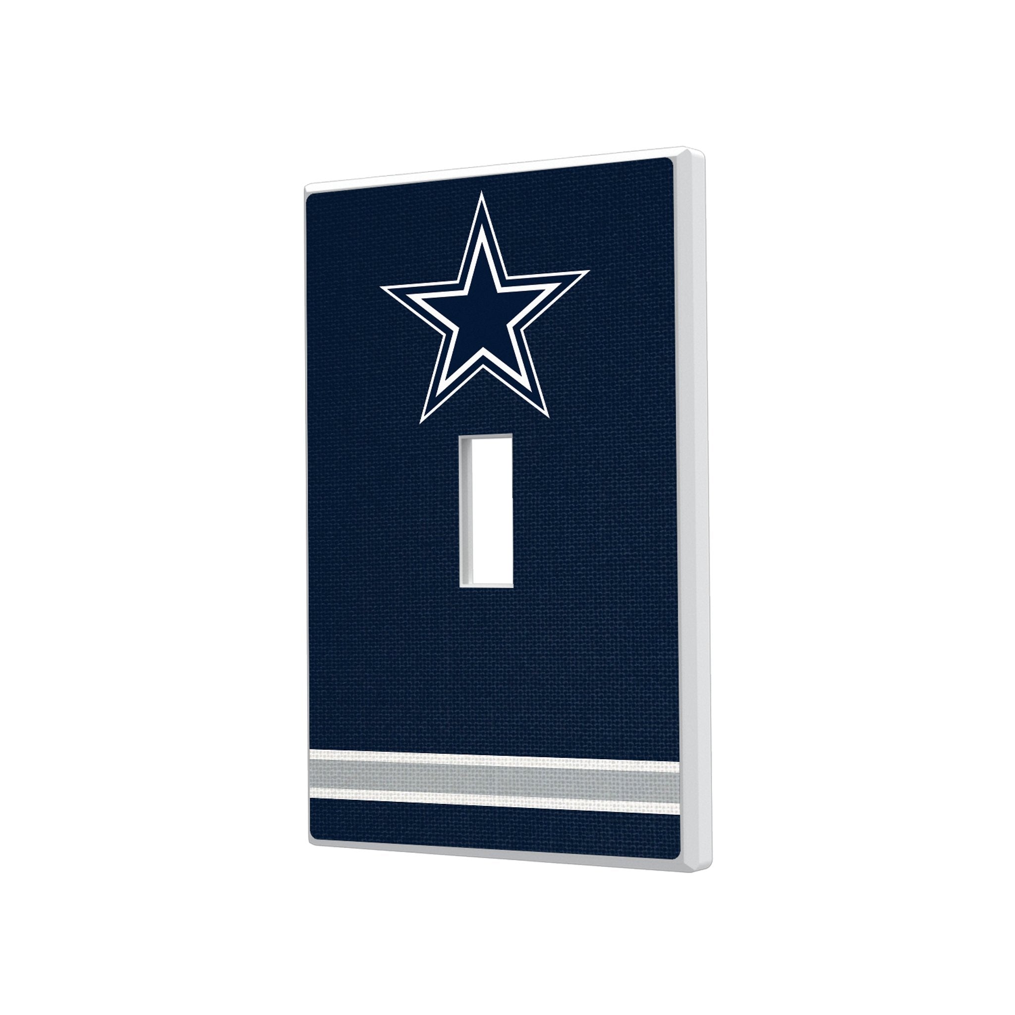 Dallas Cowboys Stripe Hidden-Screw Light Switch Plate 1