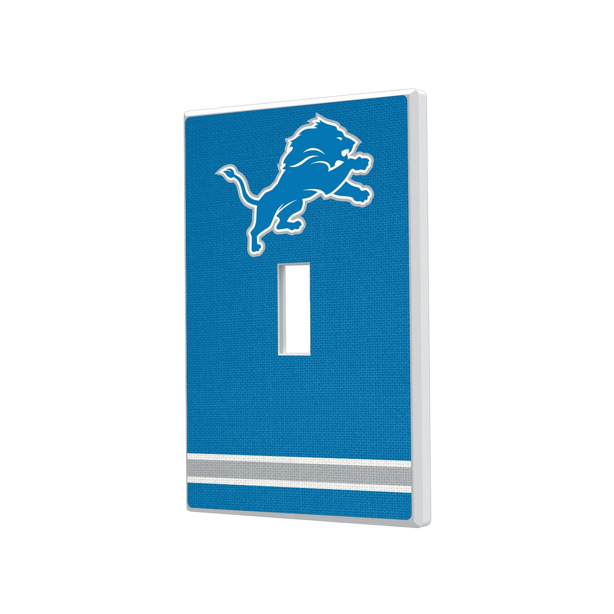 Detroit Lions Stripe Hidden-Screw Light Switch Plate 1
