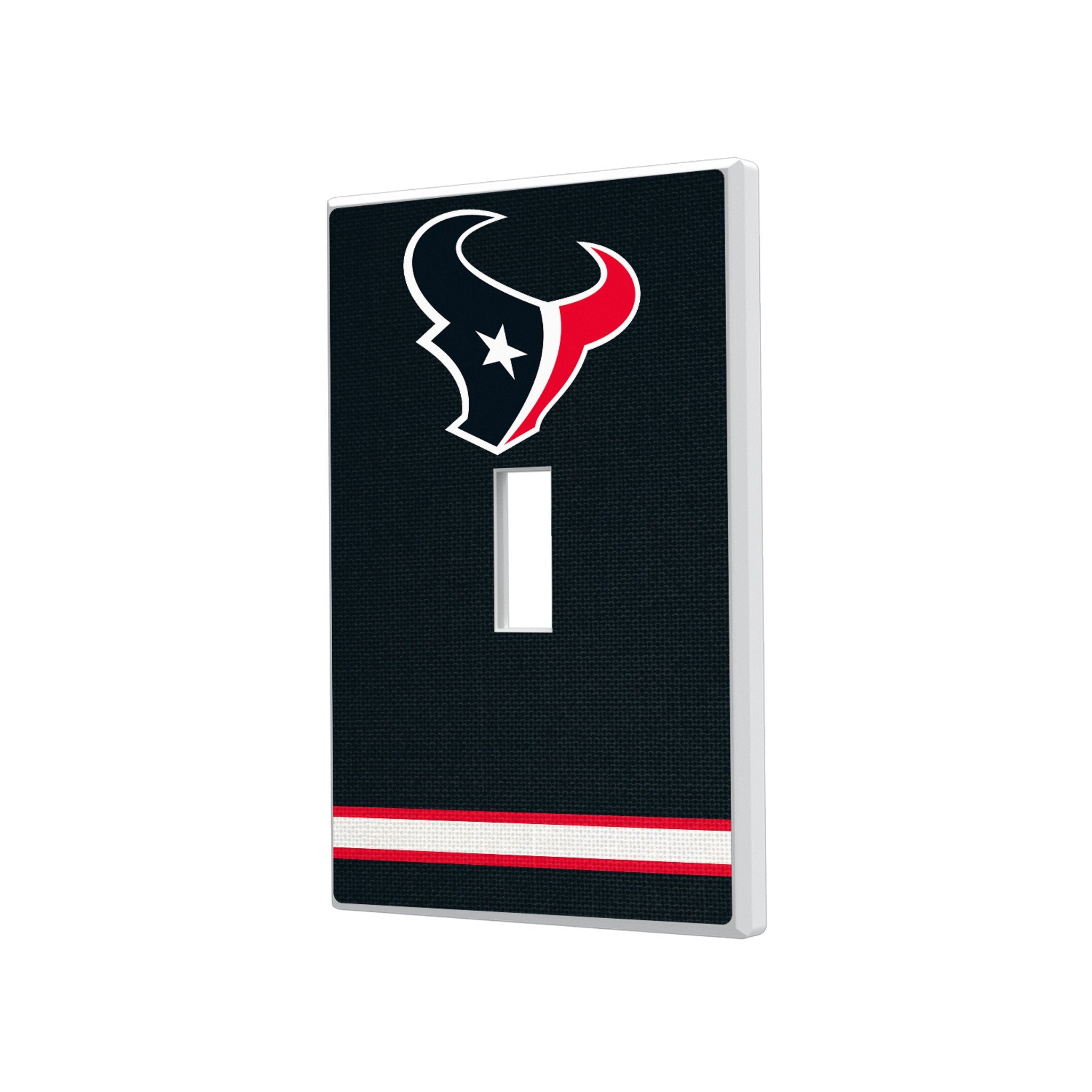 Houston Texans Stripe Hidden-Screw Light Switch Plate 1