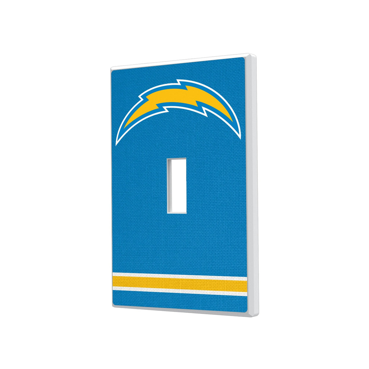 Los Angeles Chargers Stripe Hidden-Screw Light Switch Plate 1