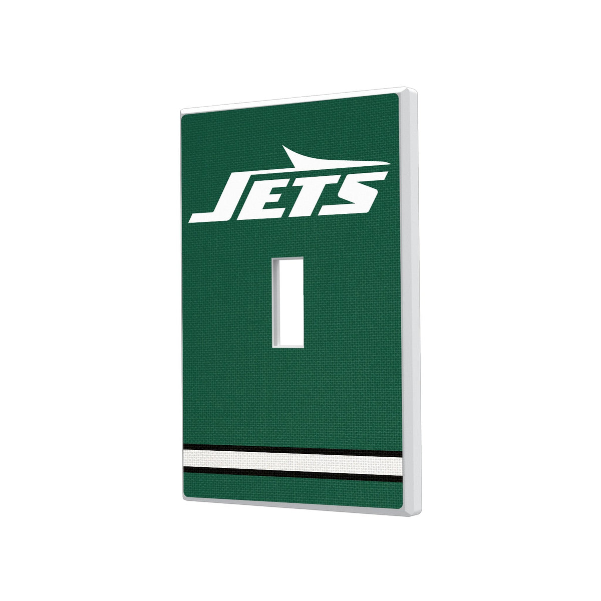 New York Jets Stripe Hidden-Screw Light Switch Plate 1
