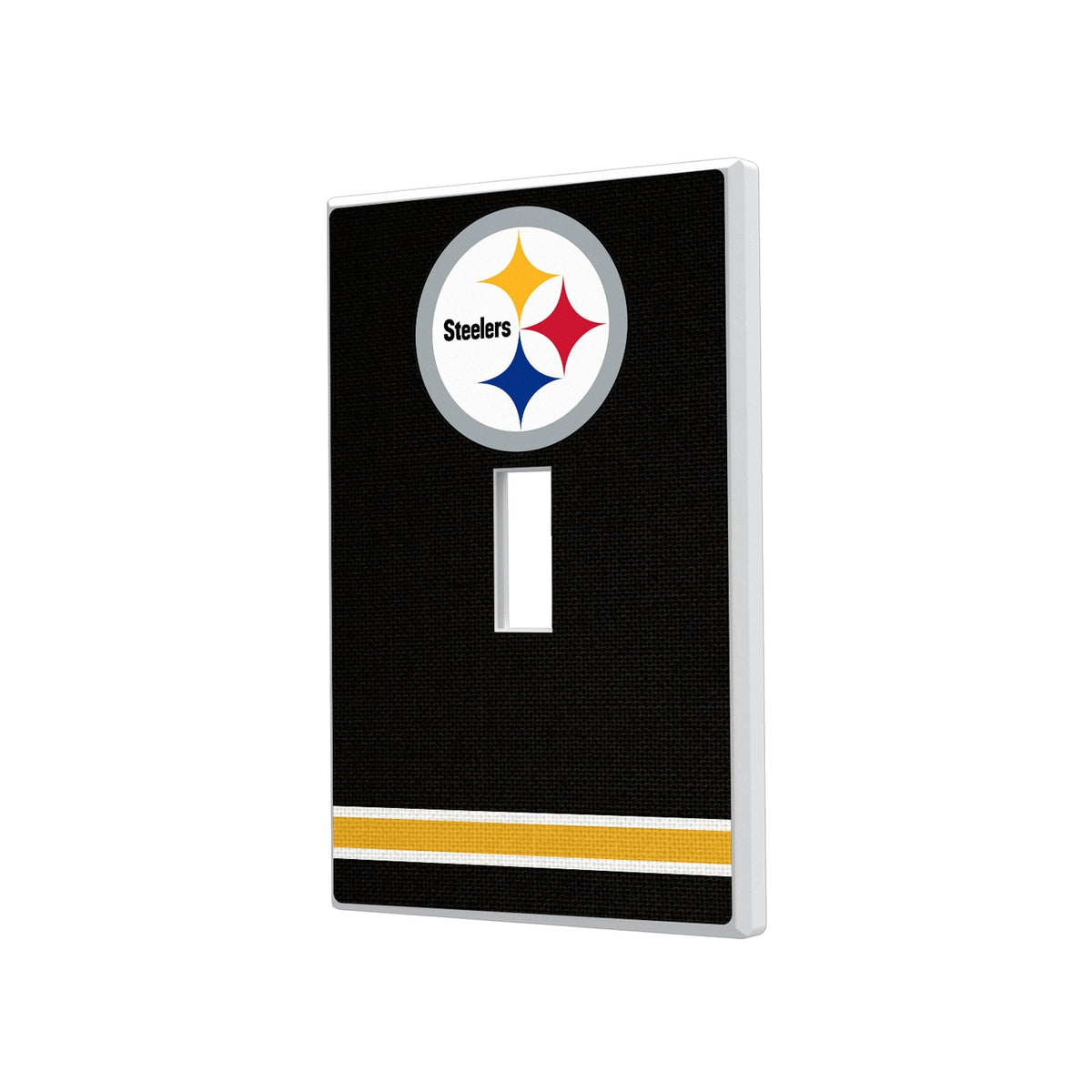 Pittsburgh Steelers Stripe Hidden-Screw Light Switch Plate 1