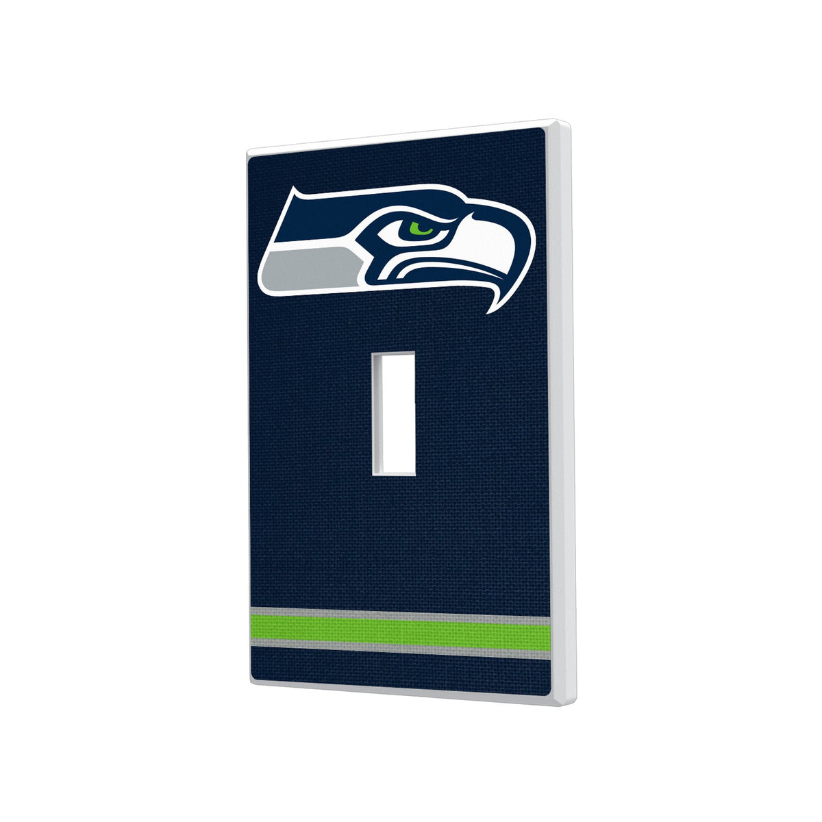 Seattle Seahawks Stripe Hidden-Screw Light Switch Plate 1