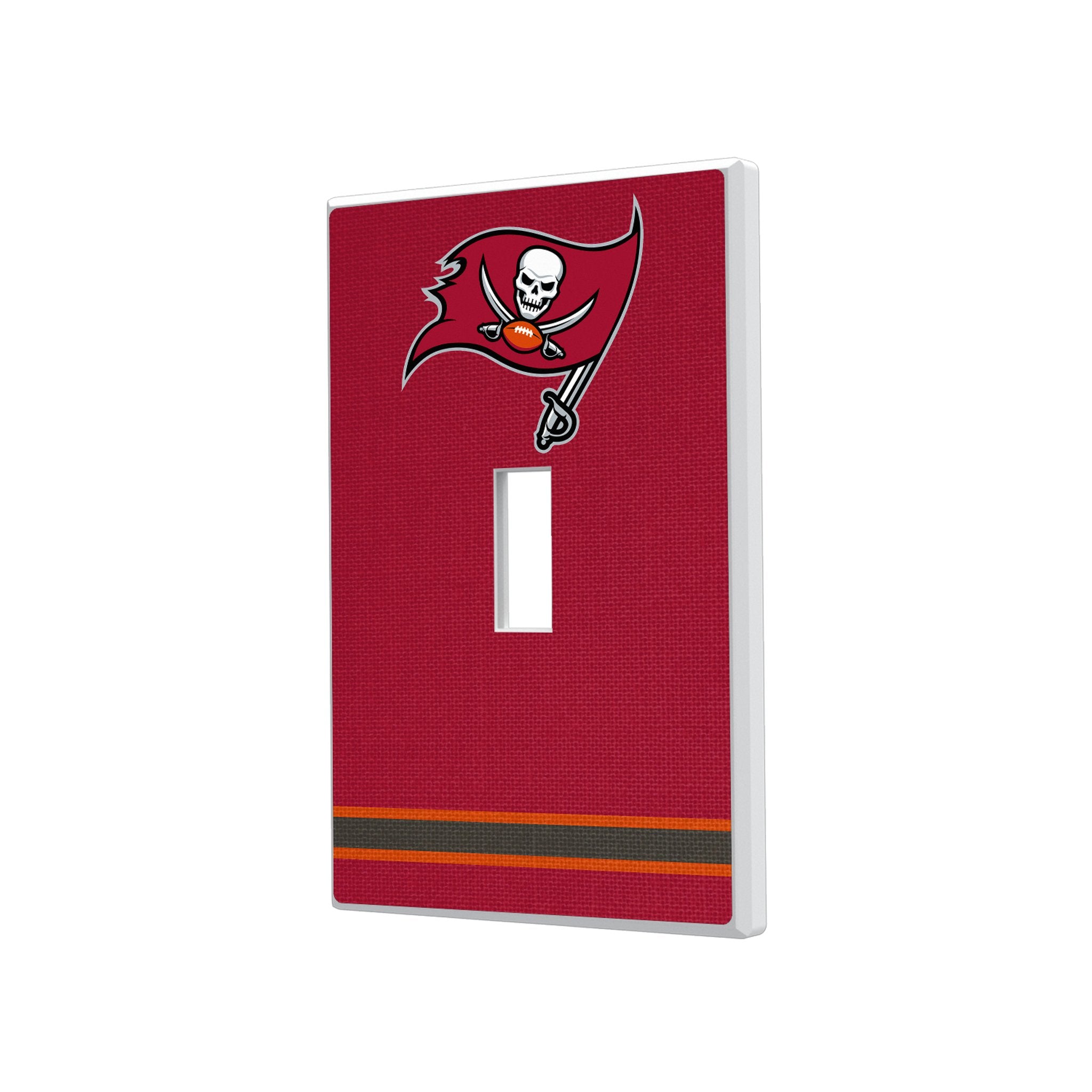 Tampa Bay Buccaneers Stripe Hidden-Screw Light Switch Plate 1