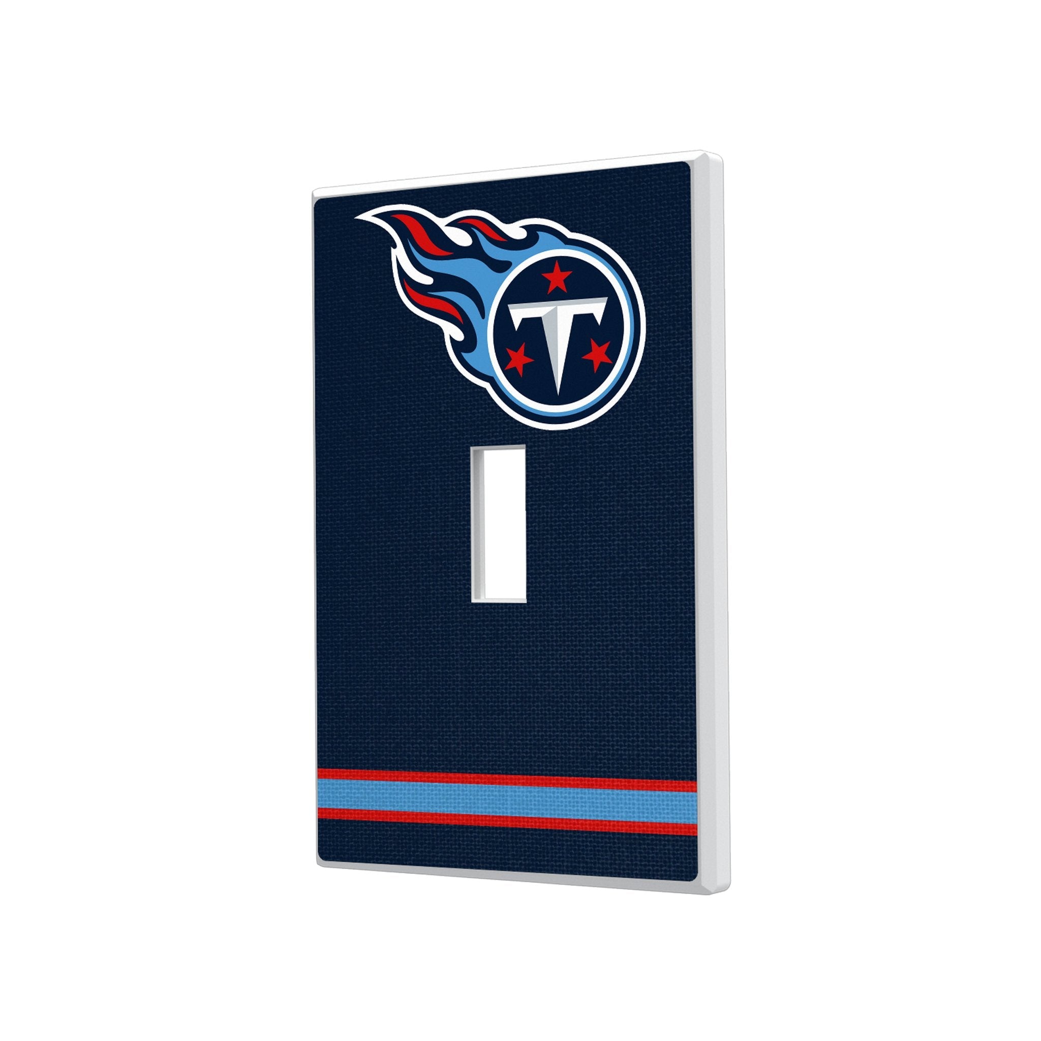 Tennessee Titans Stripe Hidden-Screw Light Switch Plate 1