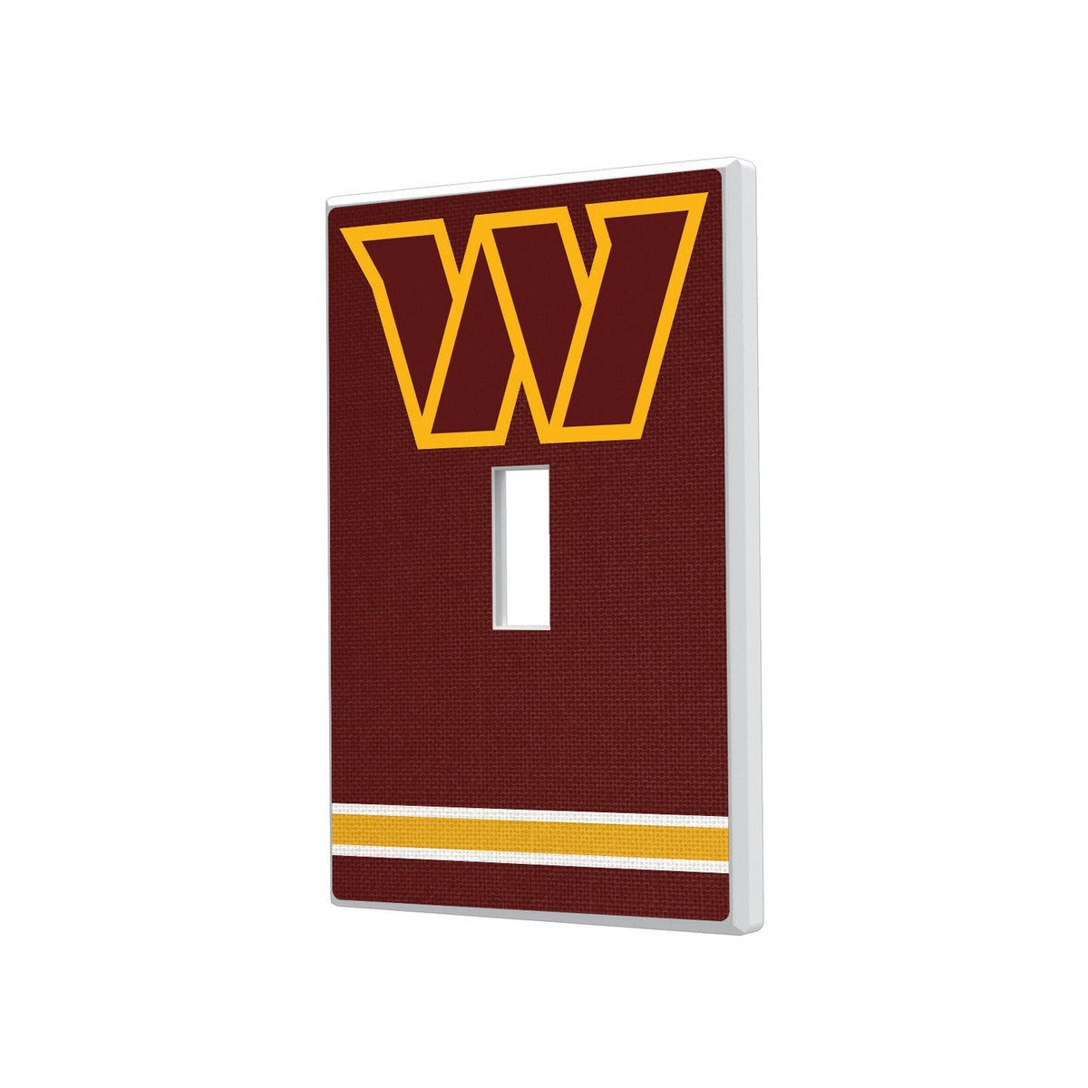 Washington Commanders Stripe Hidden-Screw Light Switch Plate 1