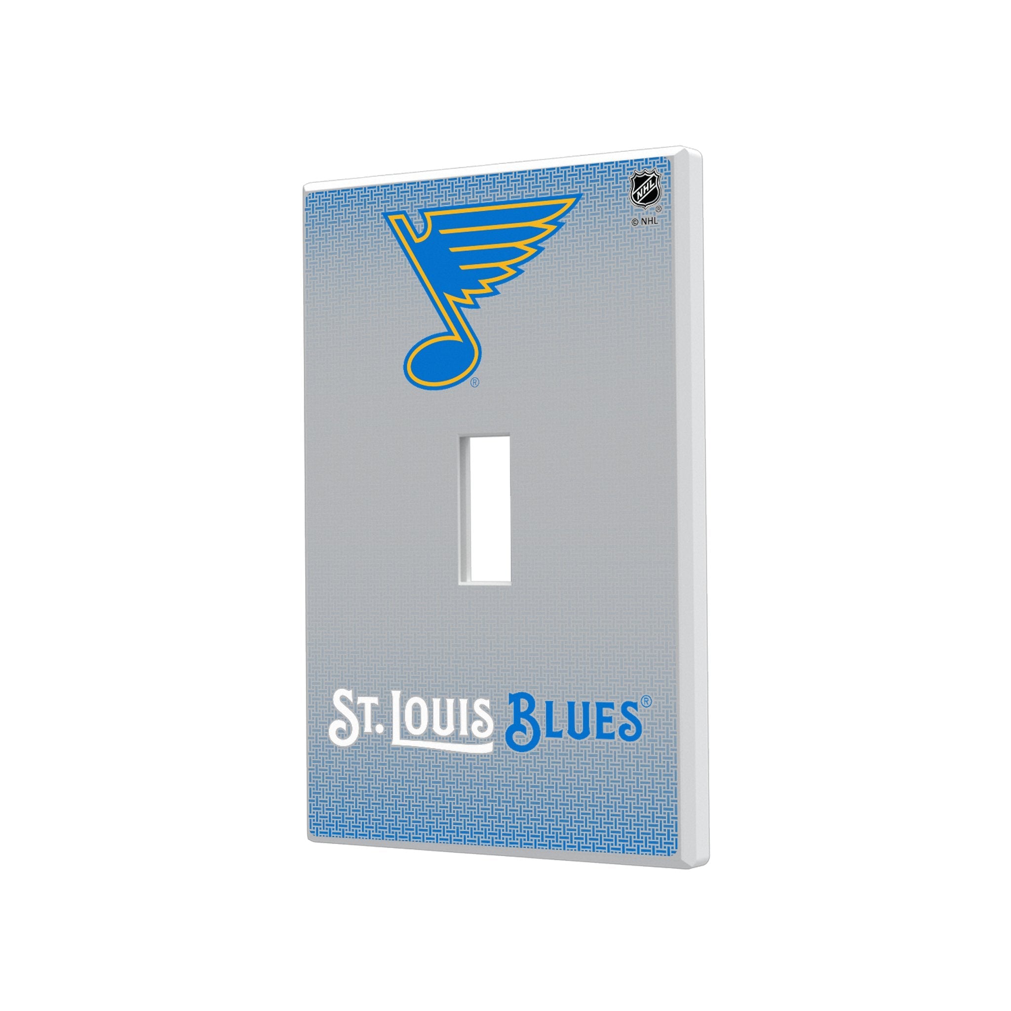 St. Louis Blues Linen Hidden-Screw Light Switch Plate