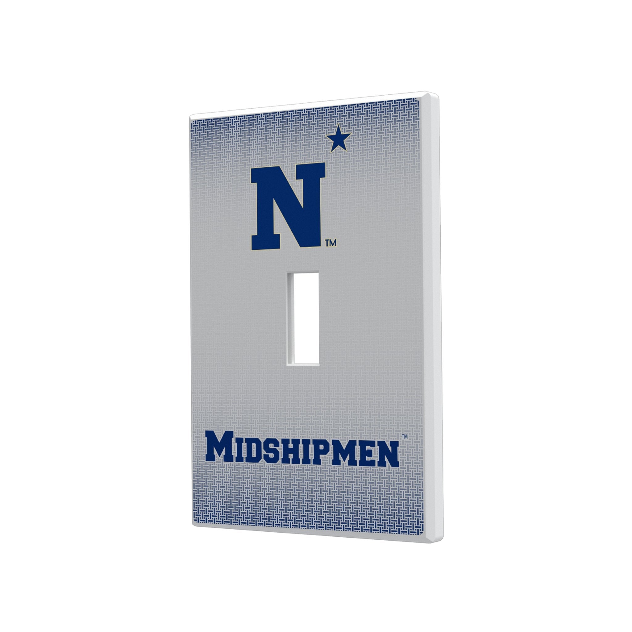 United State Naval Academy Midshipmen Linen Hidden-Screw Light Switch Plate