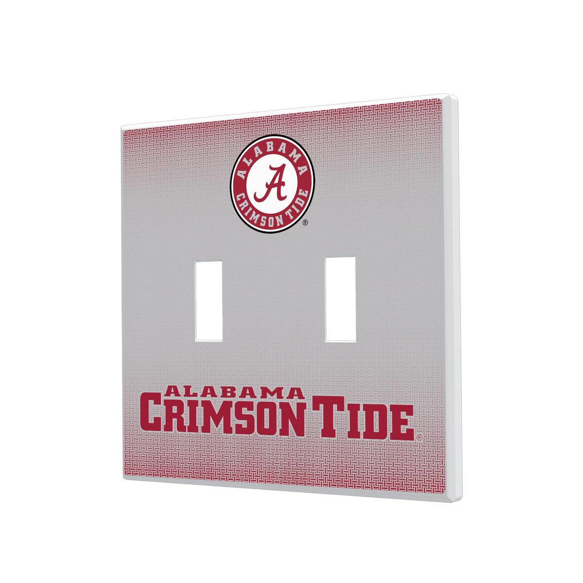 University of Alabama Crimson Tide Linen Hidden-Screw Light Switch Plate 3