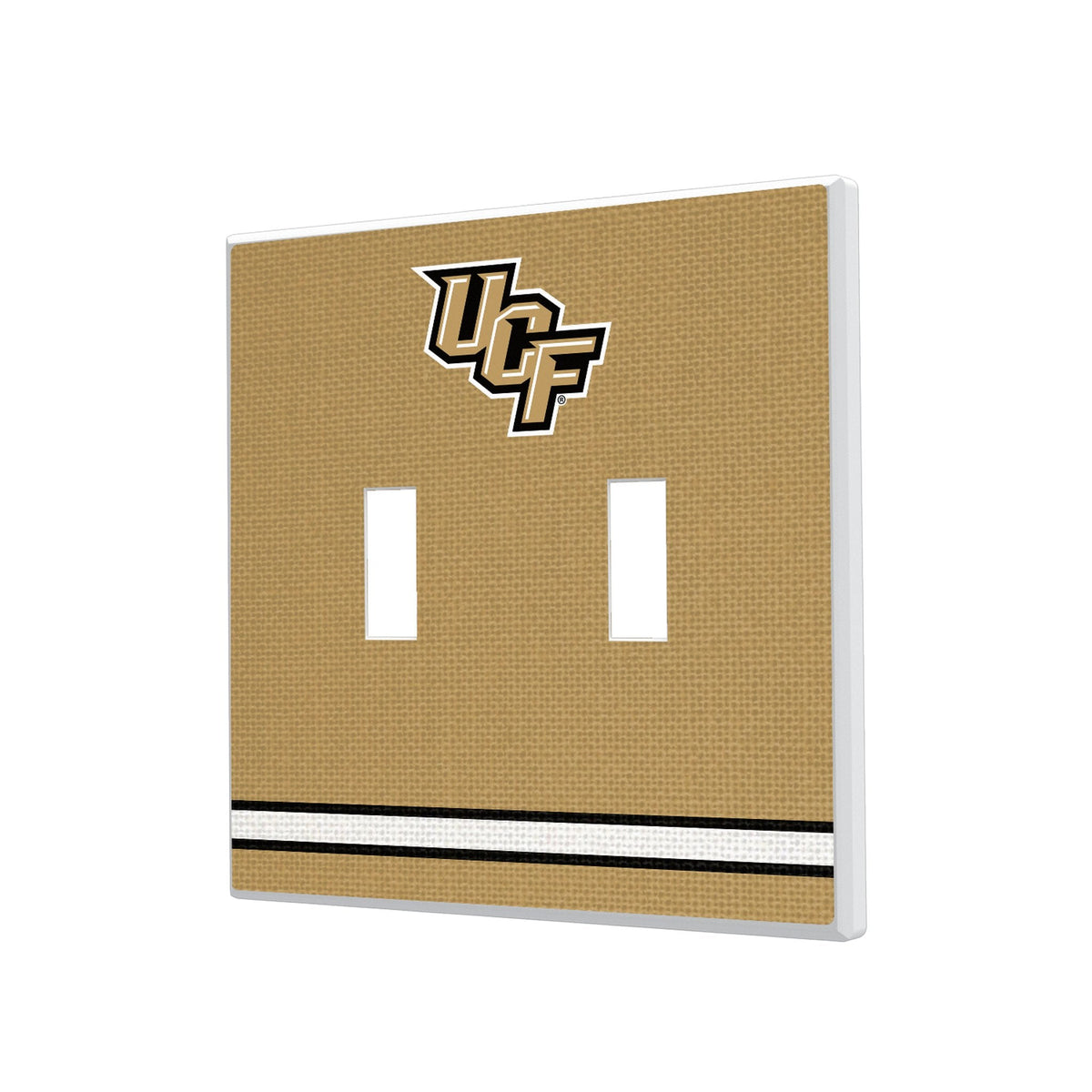 University of Central Florida Golden Knights Stripe Hidden-Screw Light Switch Plate 3