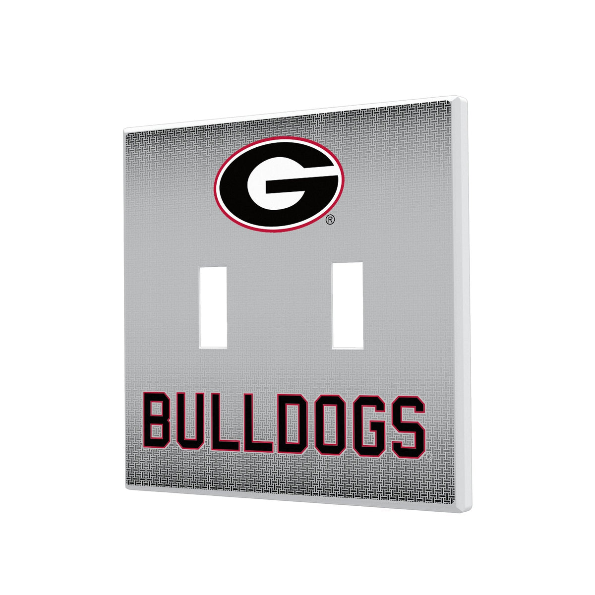 University of Georgia Bulldogs Linen Hidden-Screw Light Switch Plate 3