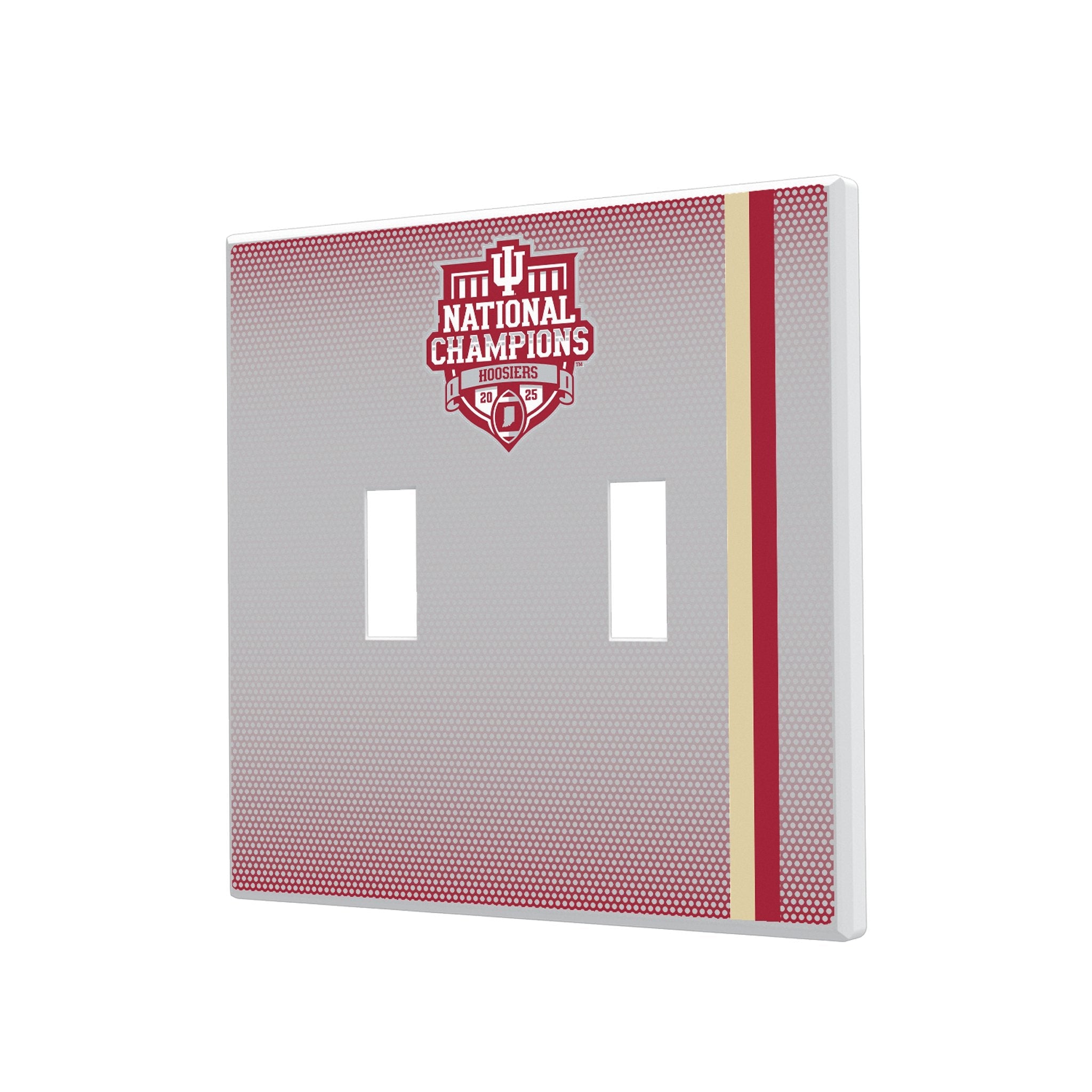 Indiana University Hoosiers 2025 College Football Playoff National Champion Hidden-Screw Light Switch Plate 3
