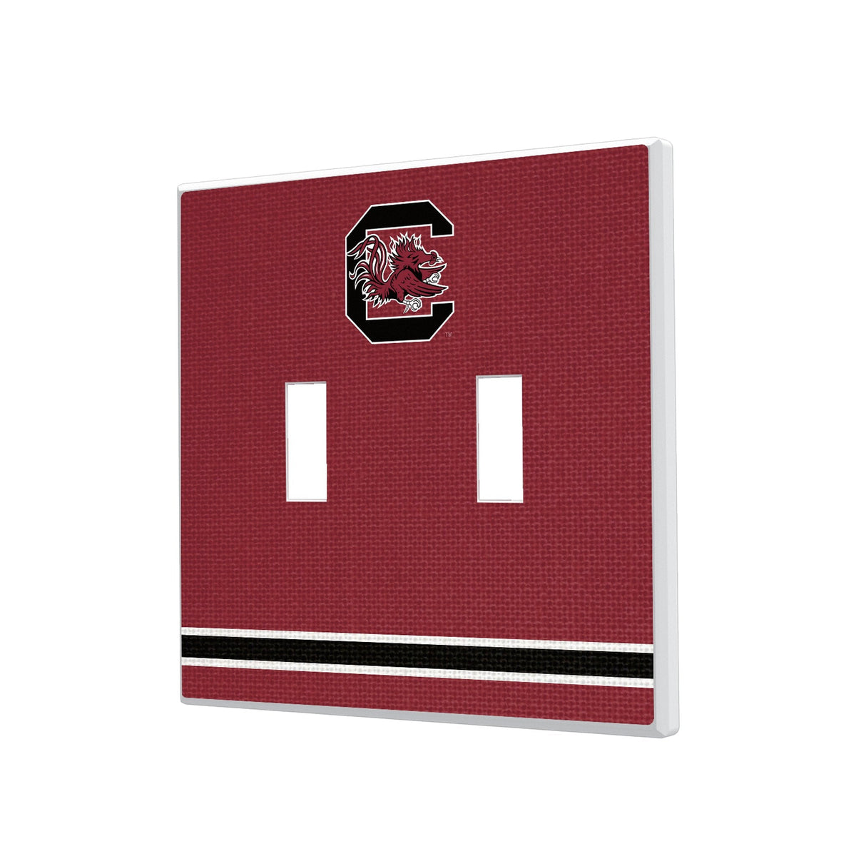 University of South Carolina Gamecocks Stripe Hidden-Screw Light Switch Plate 3