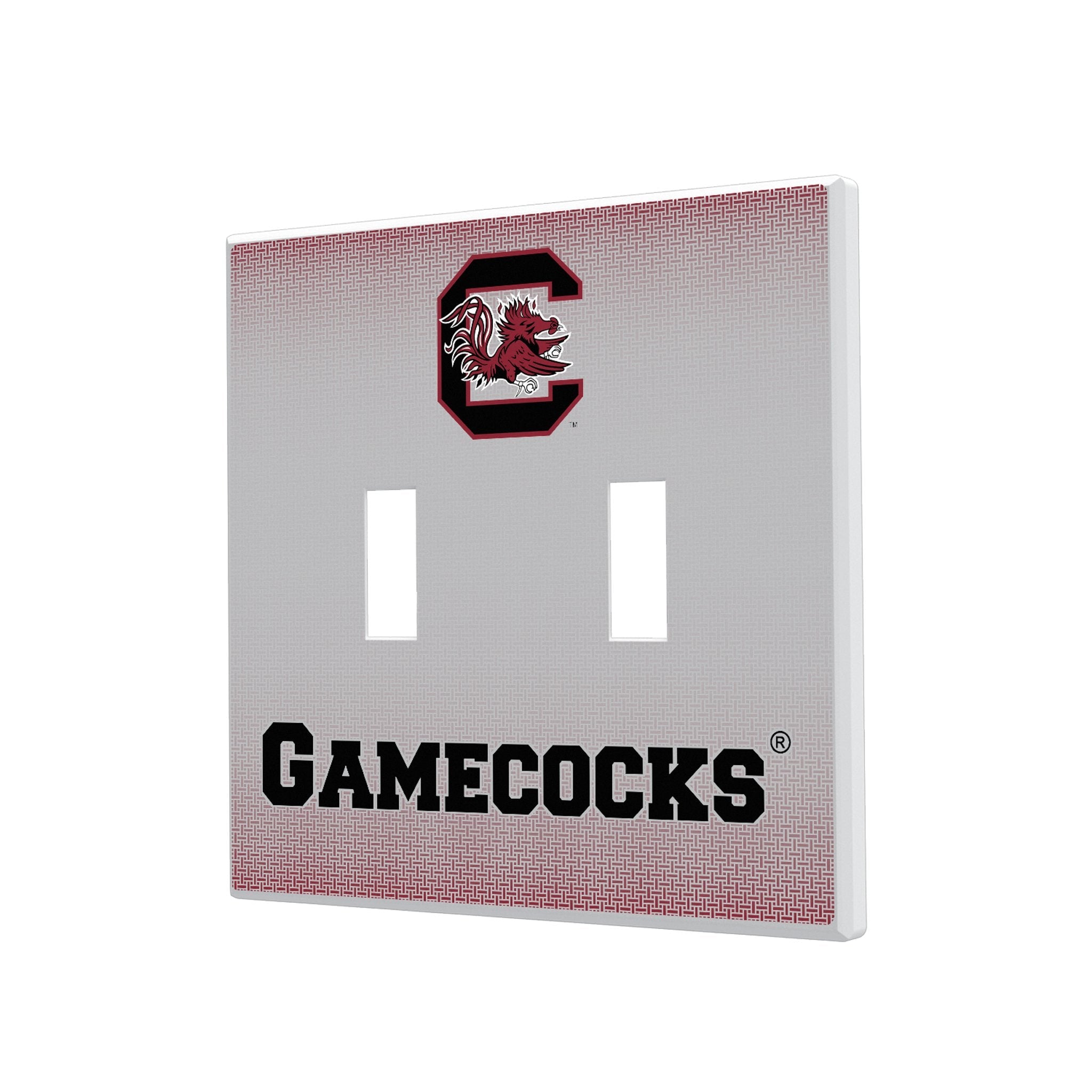 University of South Carolina Gamecocks Linen Hidden-Screw Light Switch Plate 3