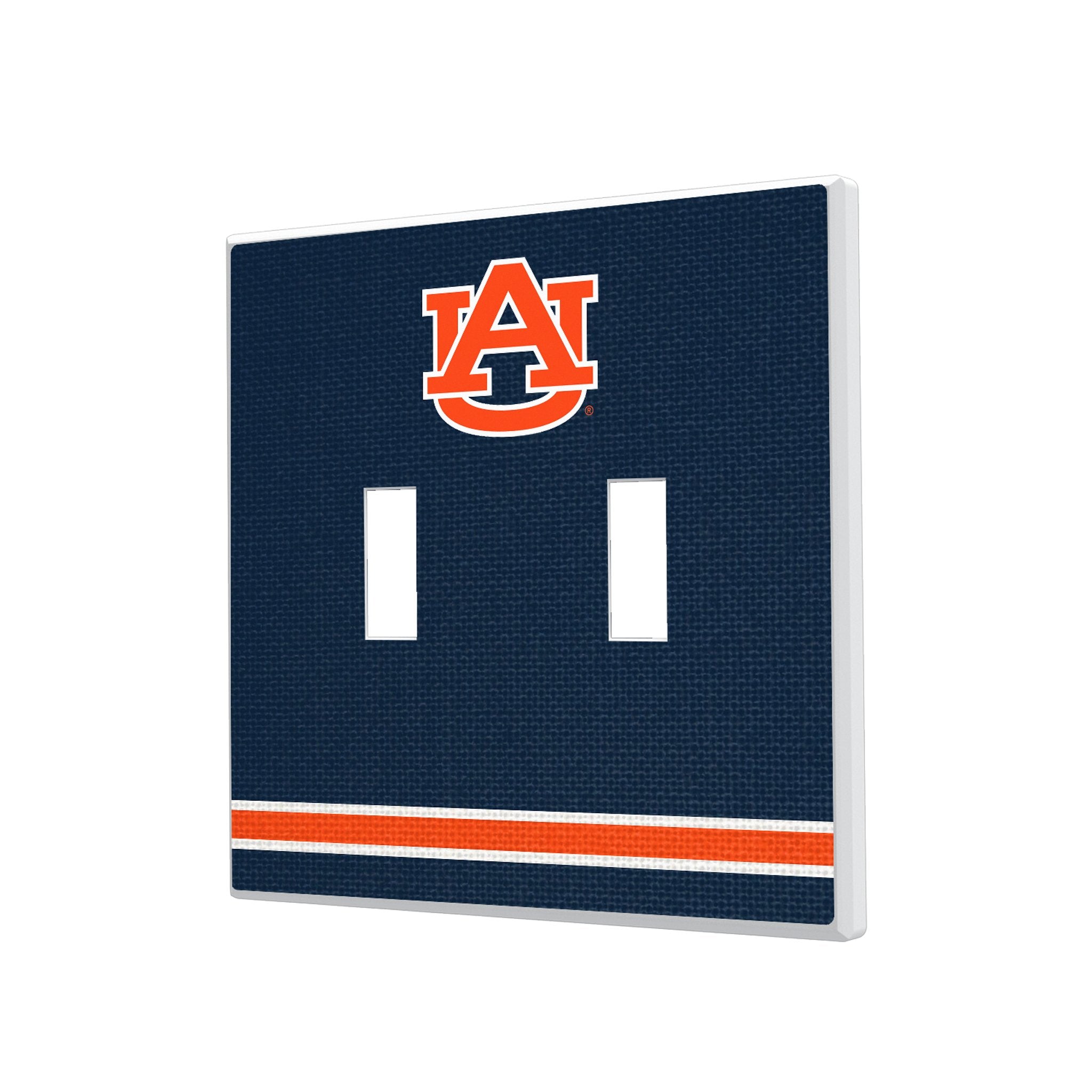 University of Auburn Tigers Stripe Hidden-Screw Light Switch Plate 3