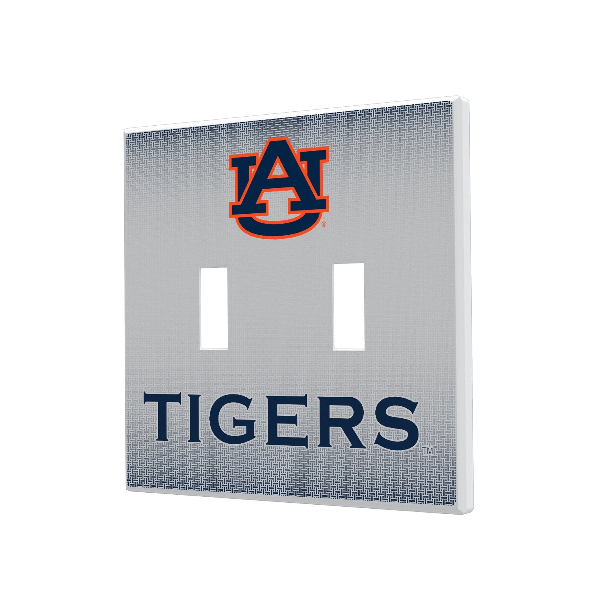 University of Auburn Tigers Linen Hidden-Screw Light Switch Plate 3