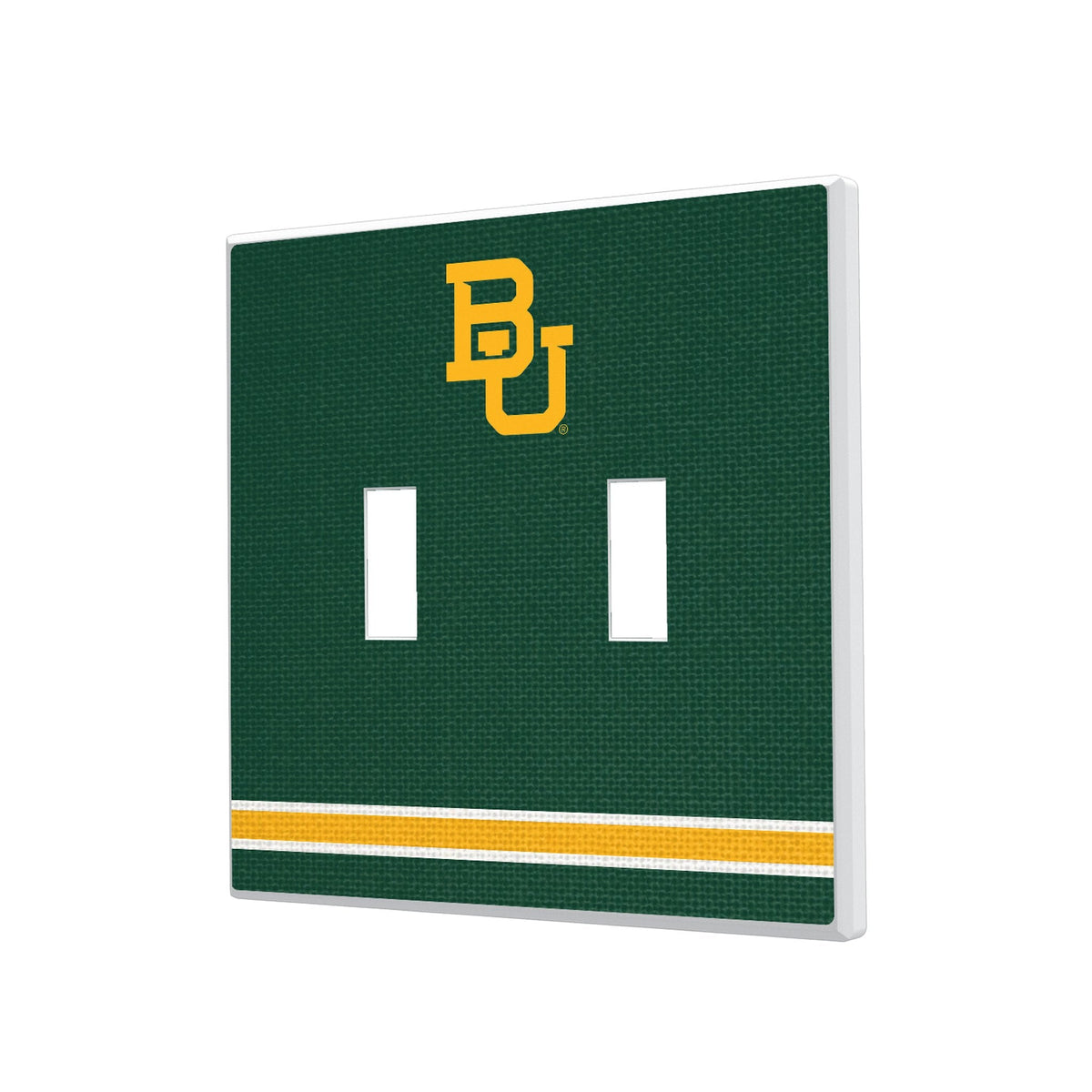 Baylor University Bears Stripe Hidden-Screw Light Switch Plate 3