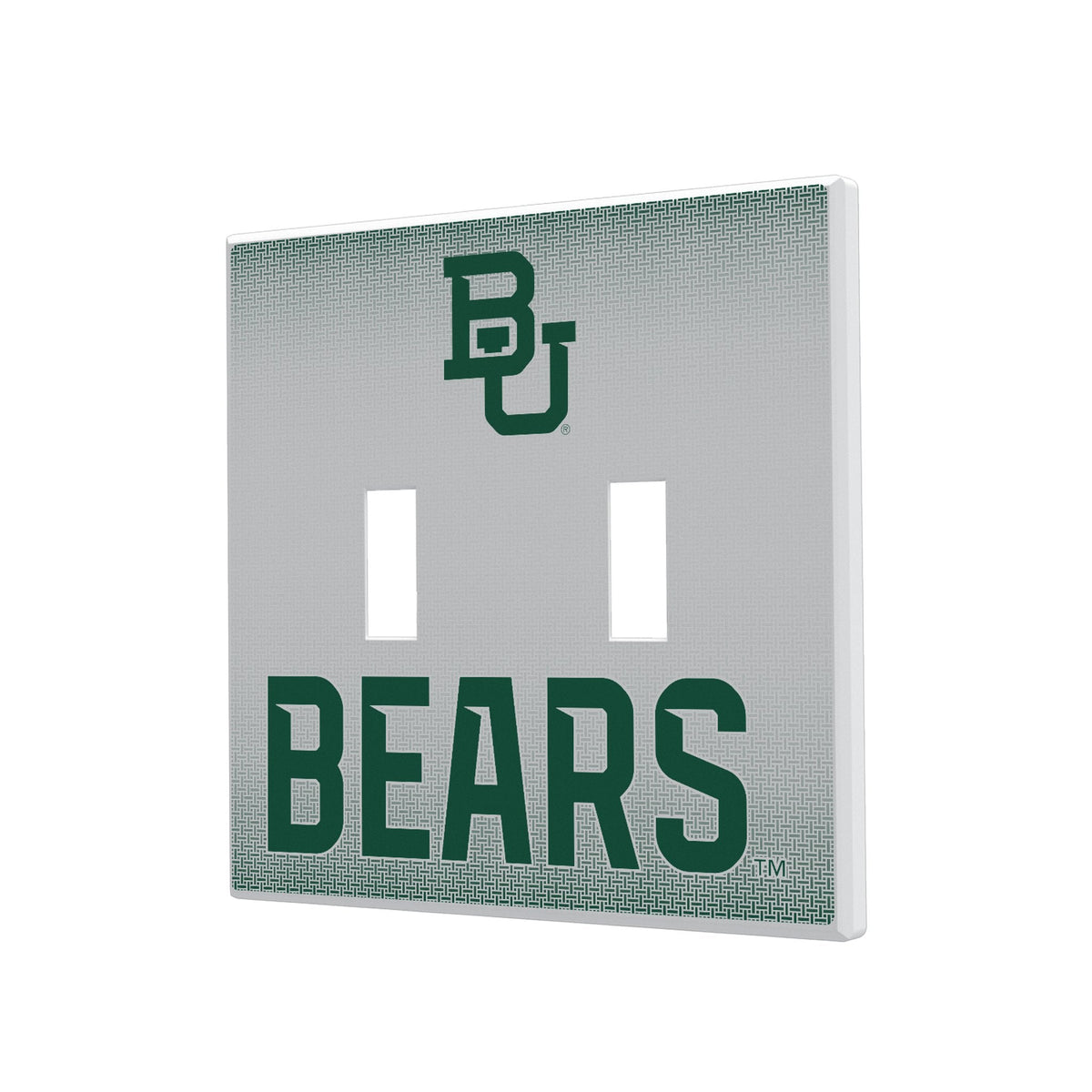 Baylor University Bears Linen Hidden-Screw Light Switch Plate 3