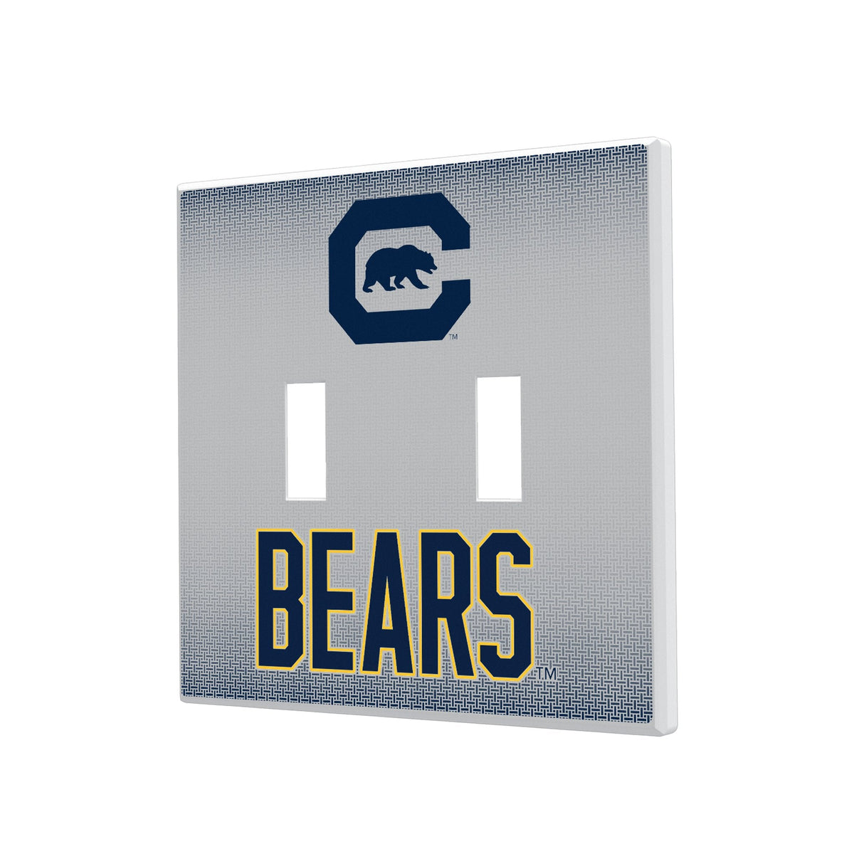University of California Berkeley Golden Bears Linen Hidden-Screw Light Switch Plate 3