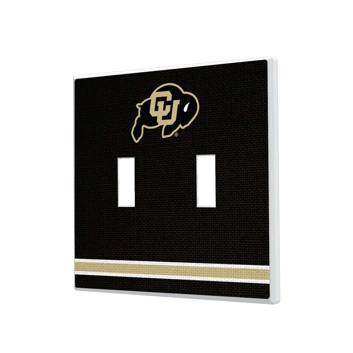 University of Colorado Buffaloes Stripe Hidden-Screw Light Switch Plate 3