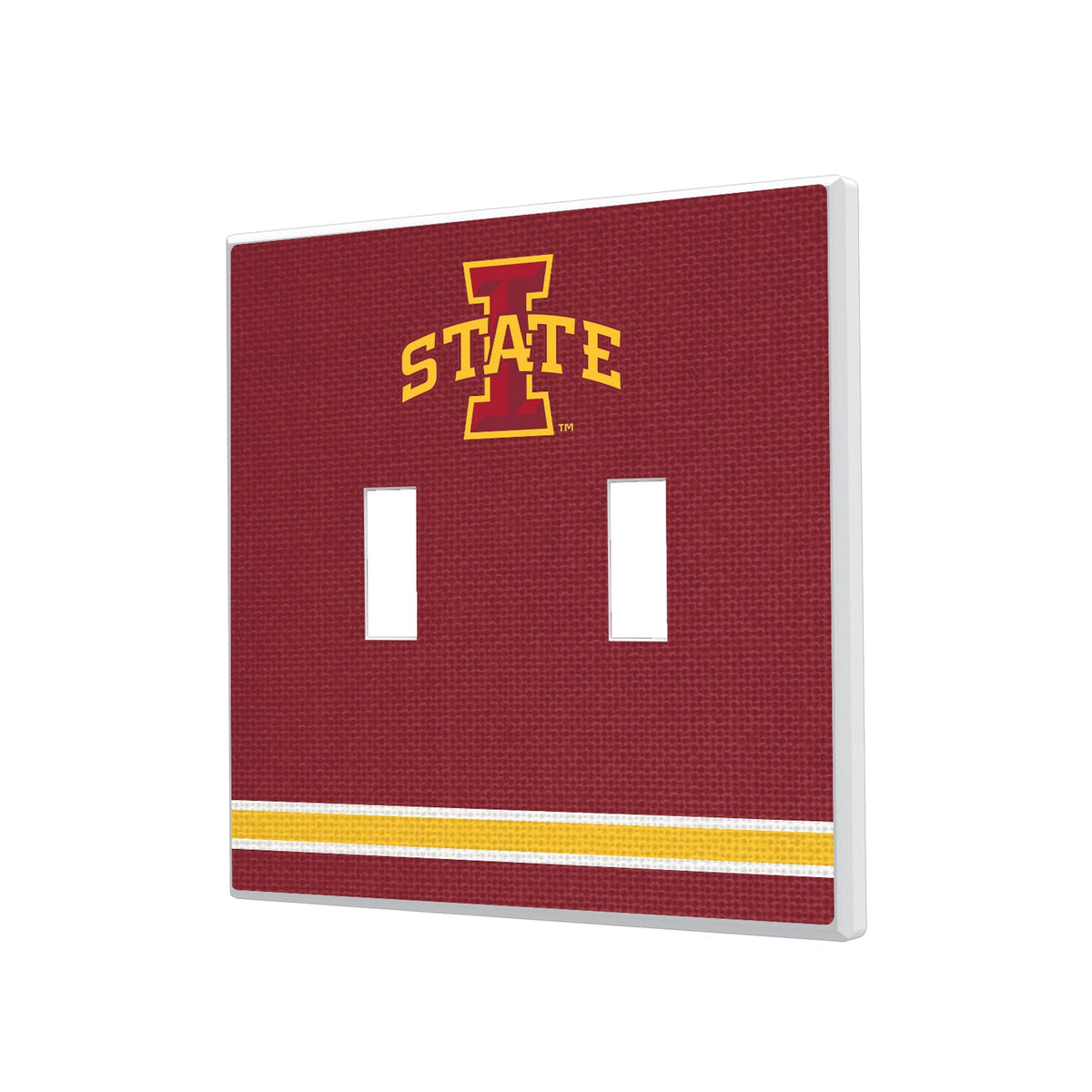 Iowa State University Cyclones Stripe Hidden-Screw Light Switch Plate 3