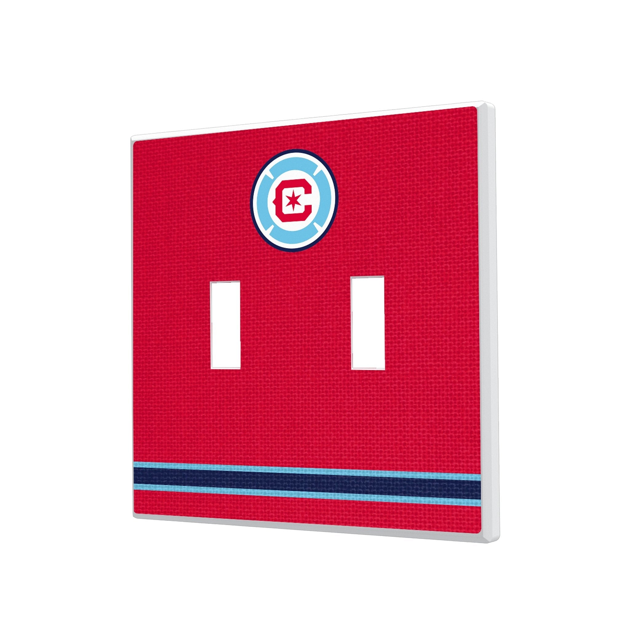 Chicago Fire Stripe Hidden-Screw Light Switch Plate 3