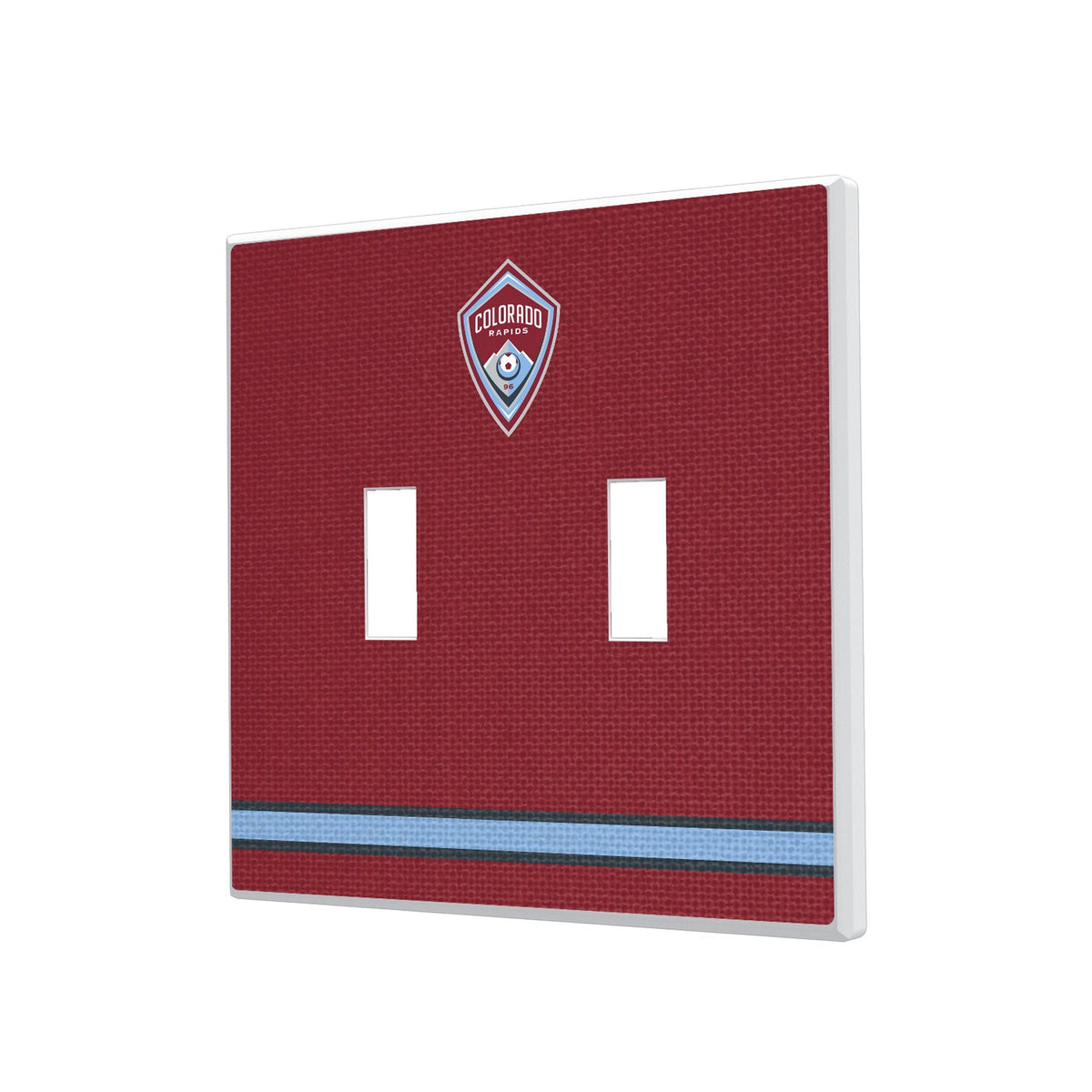 Colorado Rapids Stripe Hidden-Screw Light Switch Plate 3