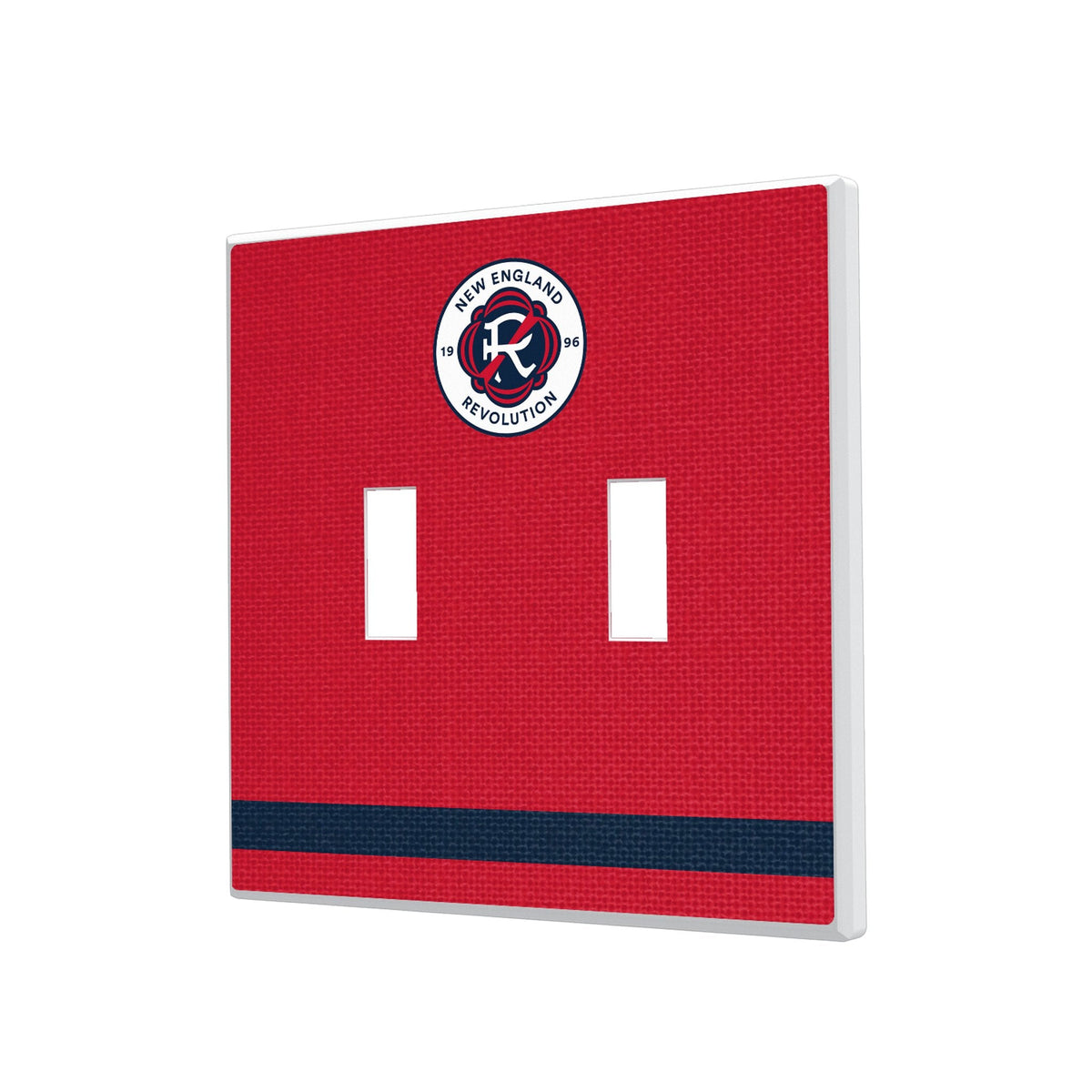New England Revolution Stripe Hidden-Screw Light Switch Plate 3
