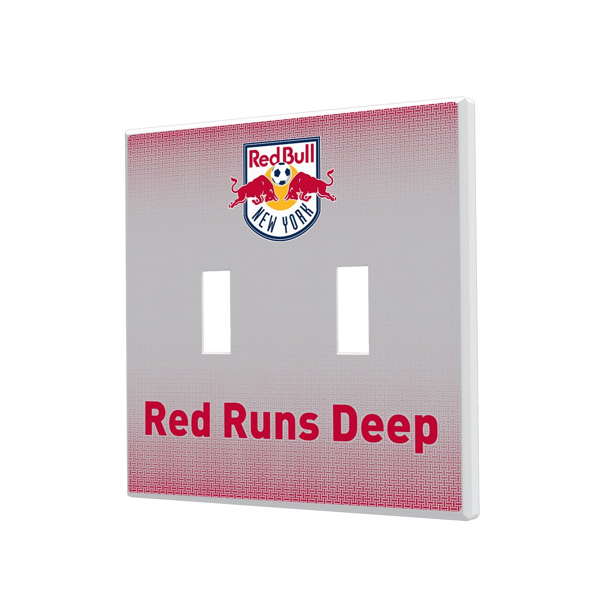 New York Red Bulls Linen Hidden-Screw Light Switch Plate 3