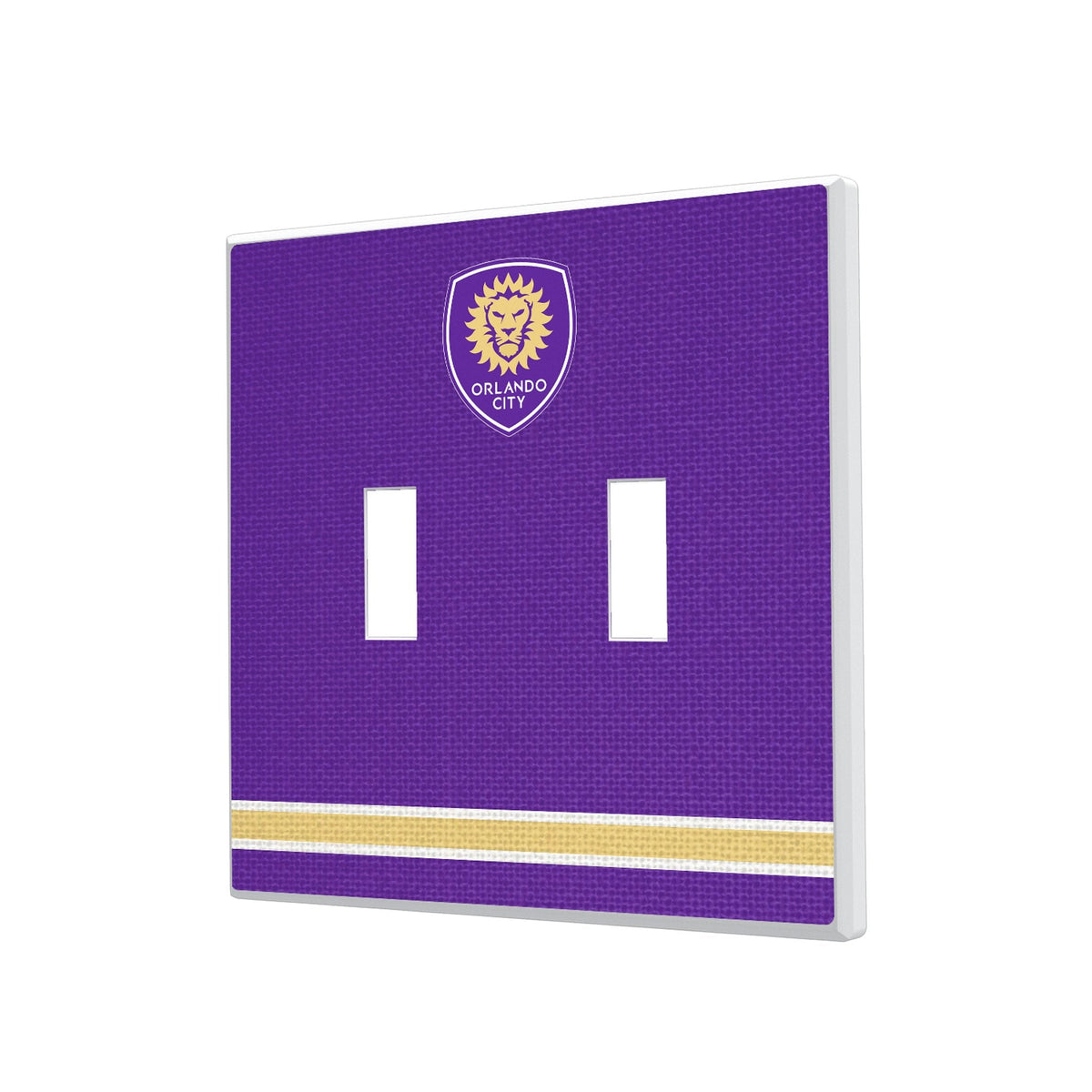 Orlando City Soccer Club Stripe Hidden-Screw Light Switch Plate 3
