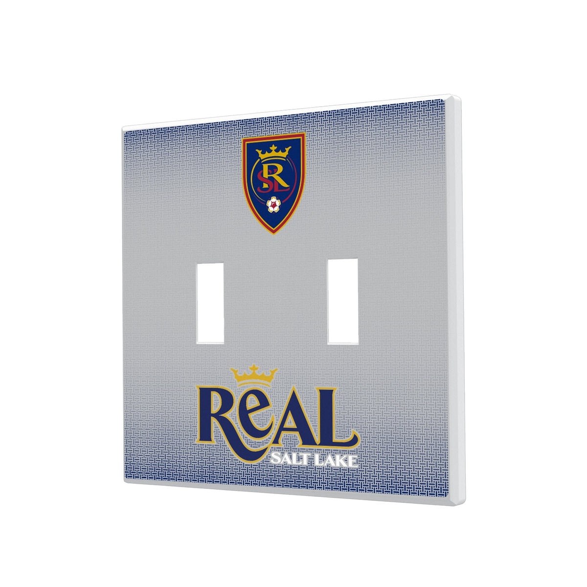 Real Salt Lake Linen Hidden-Screw Light Switch Plate 3