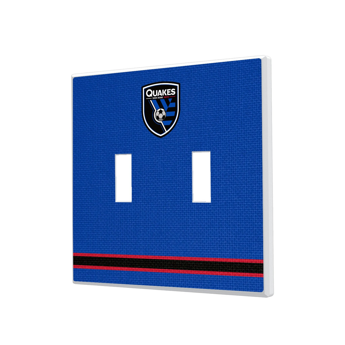 San Jose Earthquakes Stripe Hidden-Screw Light Switch Plate 3